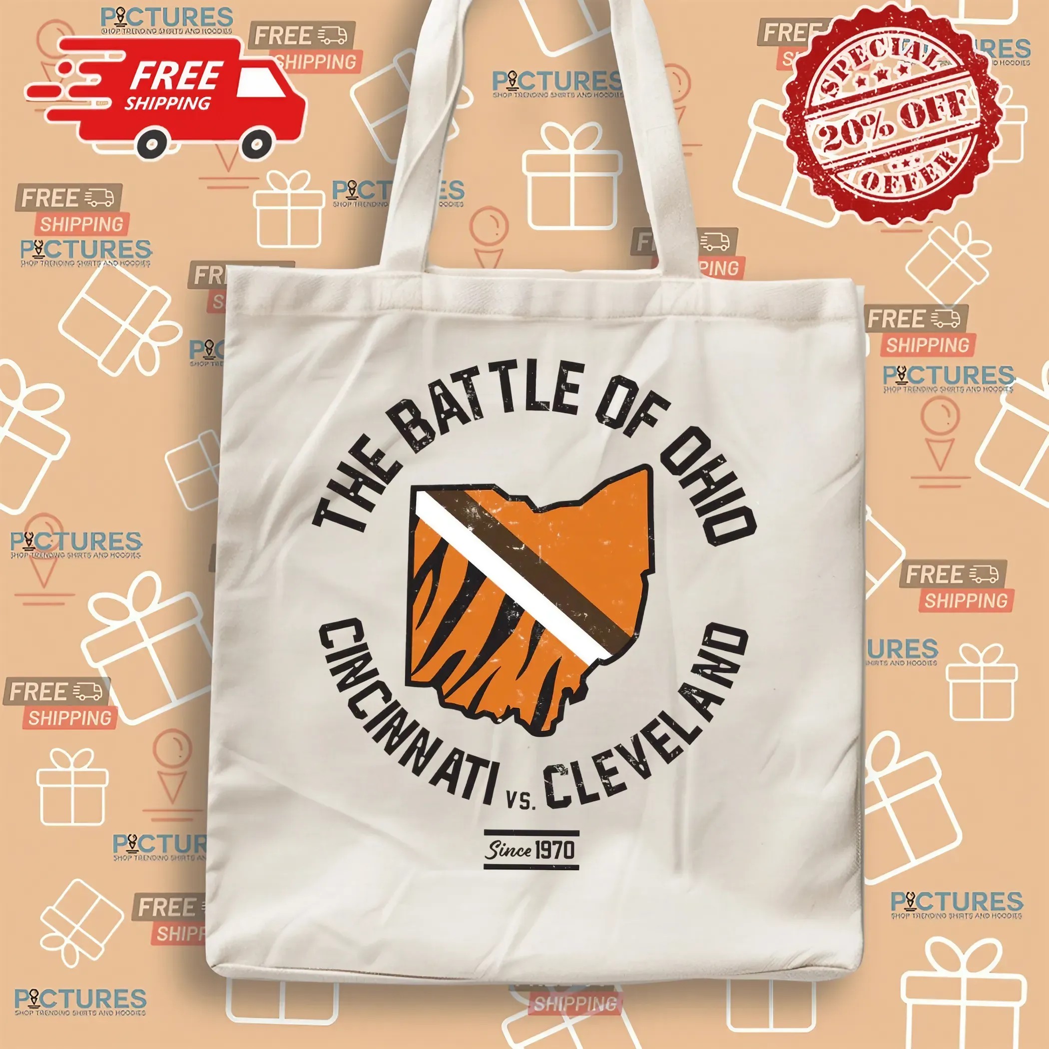 The Battle Of Ohio Cincinnati Vs Cleveland Since 1970 Graphic T Shirt