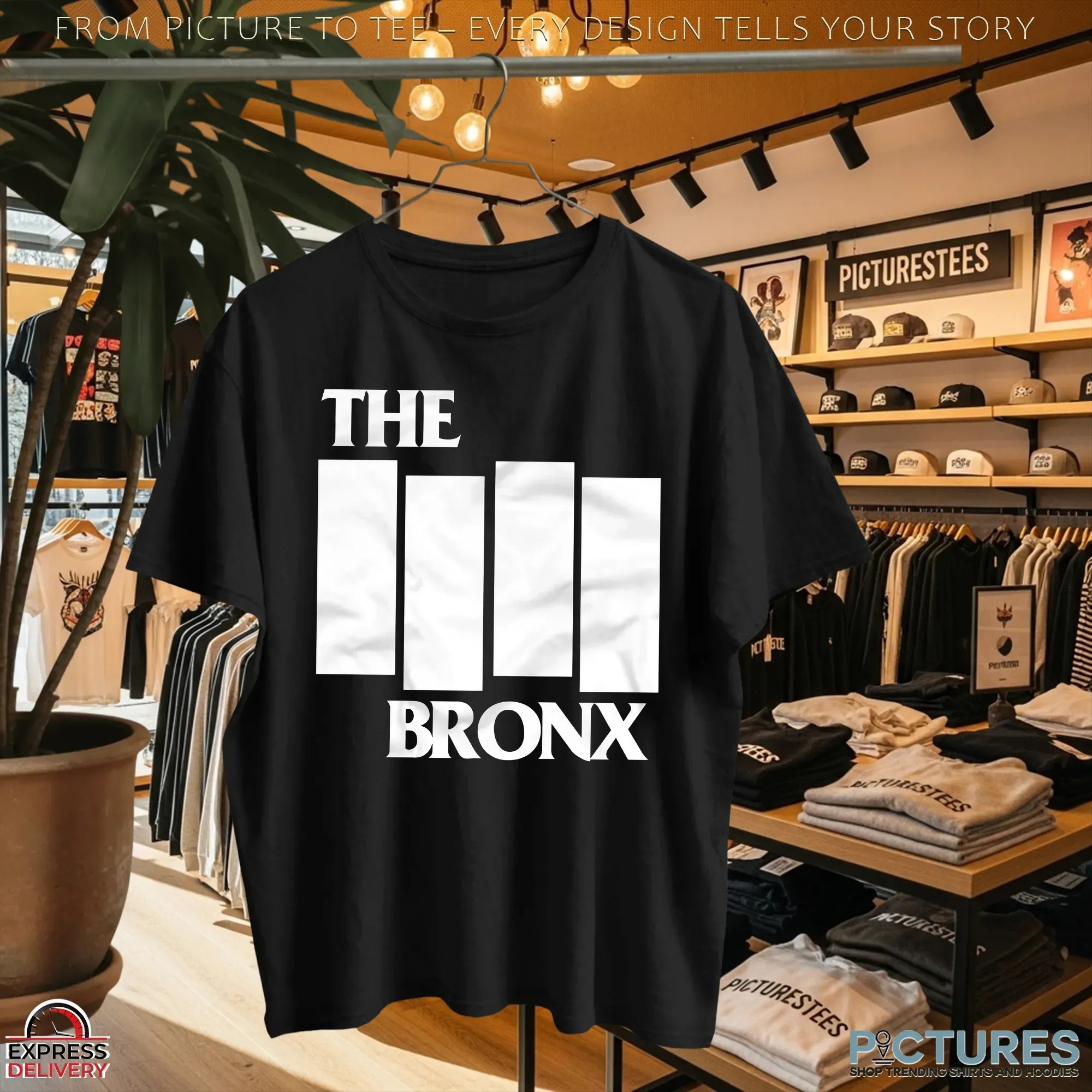 The Bronx Punk Rock Black Flag Logo Parody Graphic T Shirt