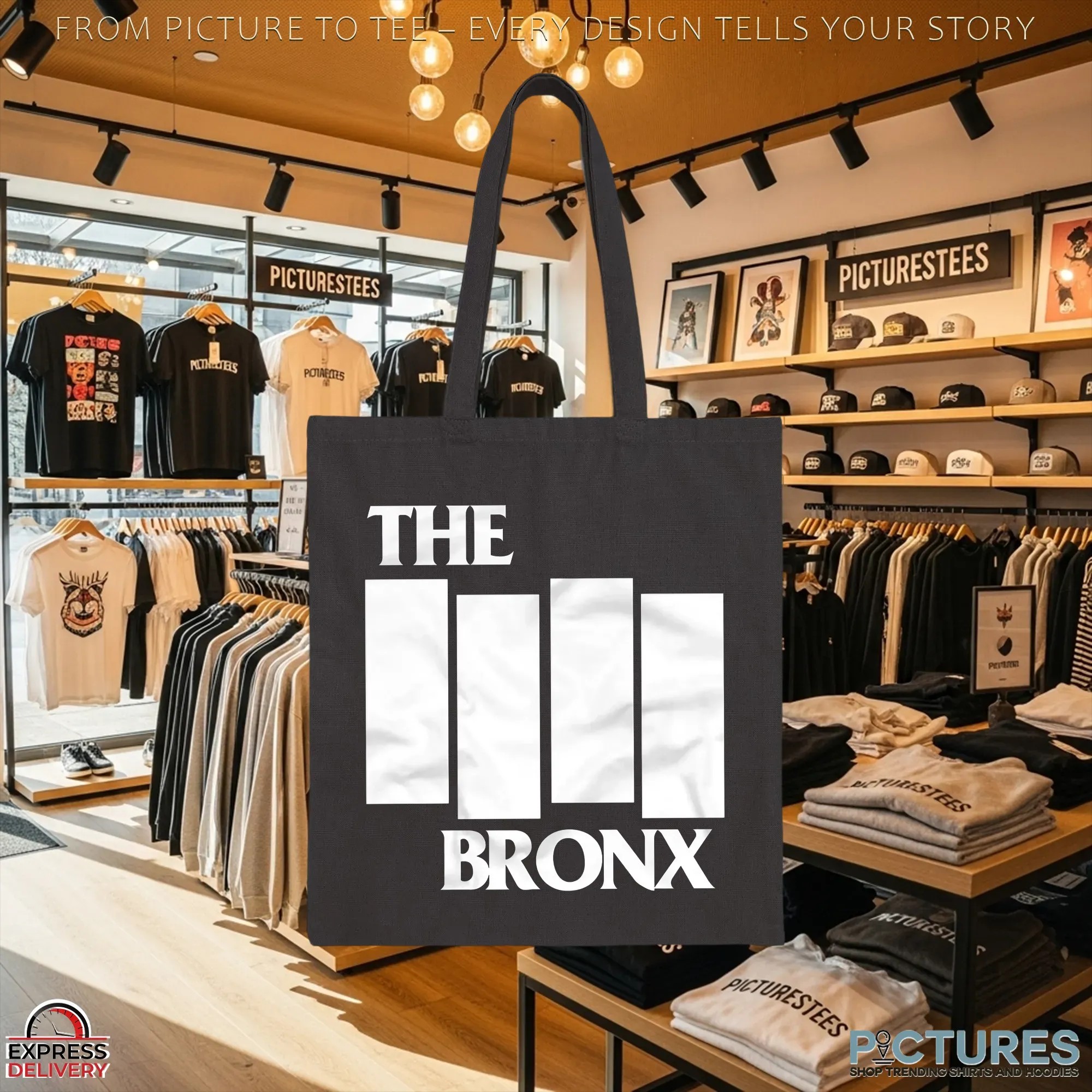 The Bronx Punk Rock Black Flag Logo Parody Graphic T Shirt