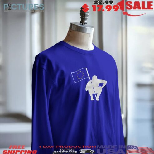 The Caddie Network Europe Flag T Shirt