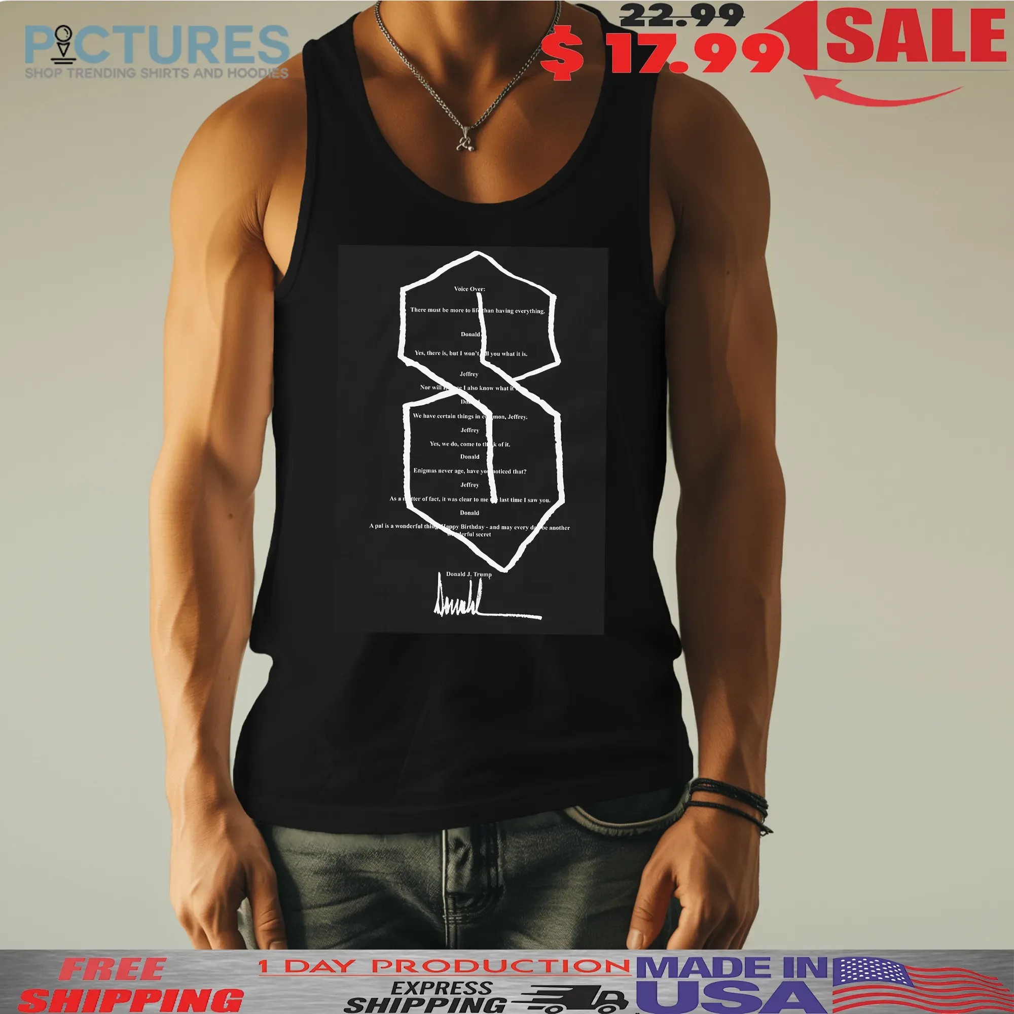 The Cool S Birthday Card Signature Donald Trump To Jeffrey Meme T Shirt