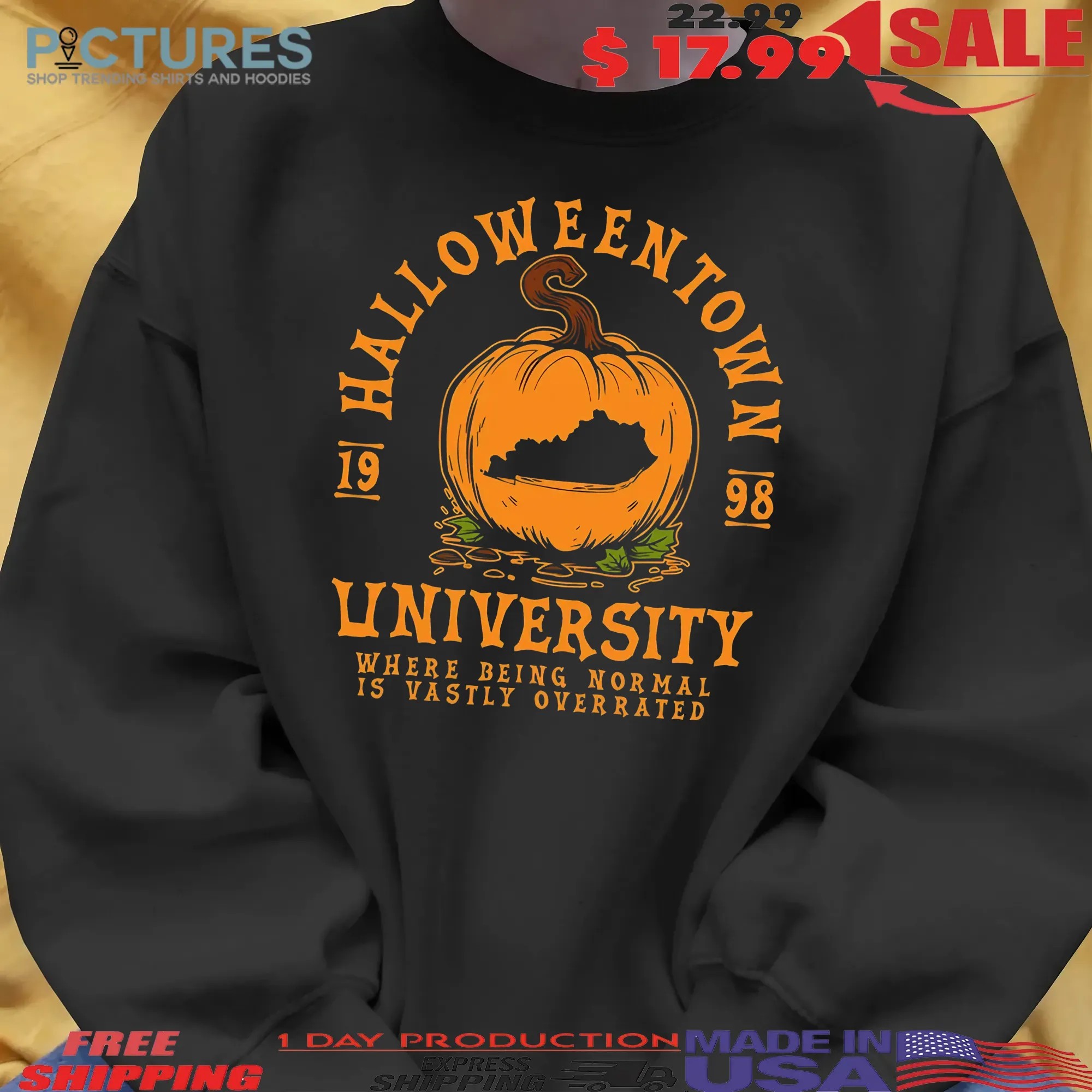 The Halloweentown University 1998 Where Being Normal Is Vastly Overrated T Shirt