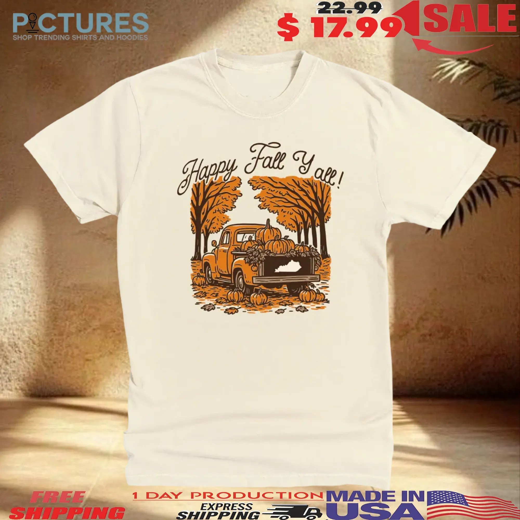 The Happy Fall Y'all Halloween T Shirt