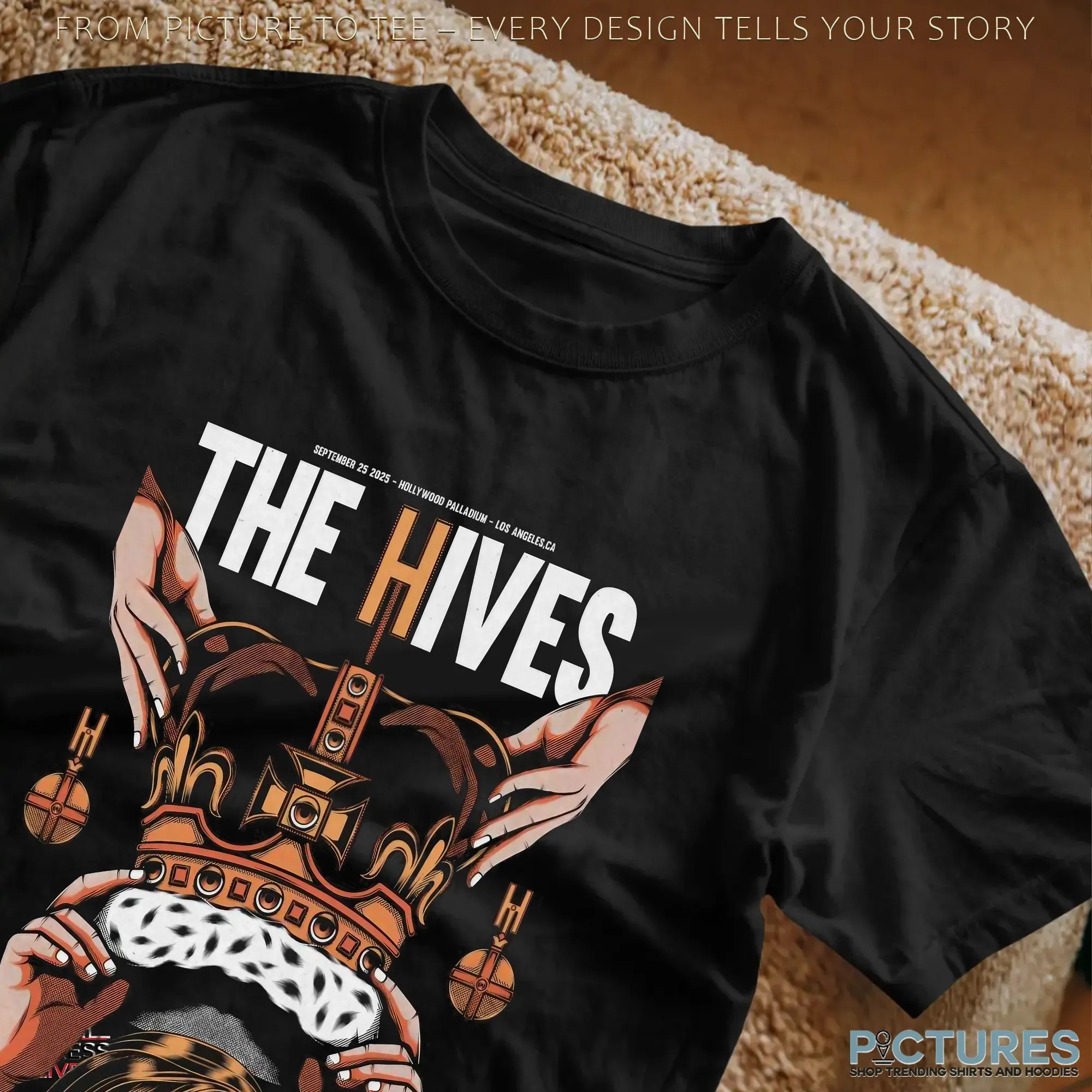 The Hives The Hollywood Palladium Hollywood California USA Sep 2025 Event Poster T Shirt