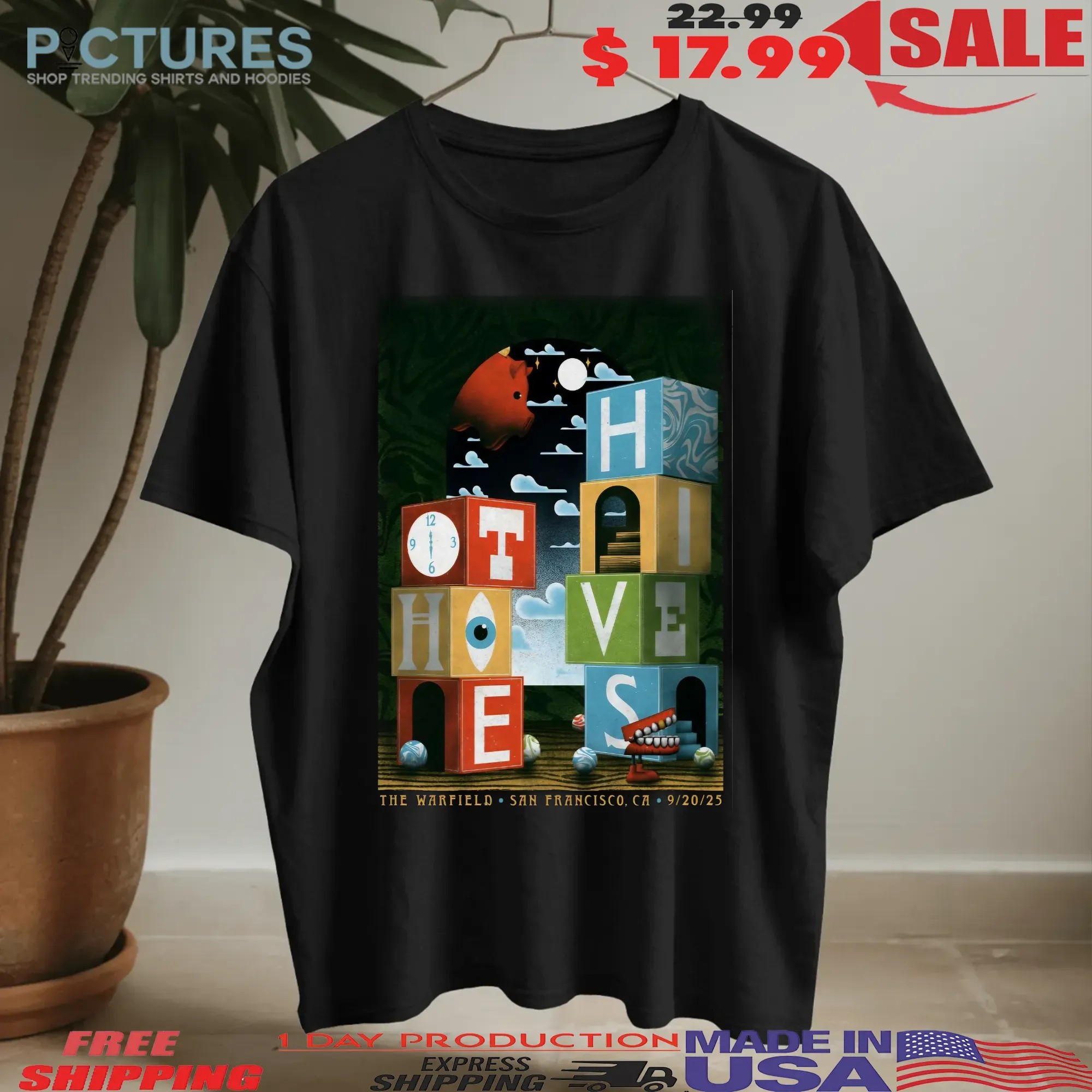 The Hives The Warfield San Francisco CA Sep 20 2025 Poster T Shirt