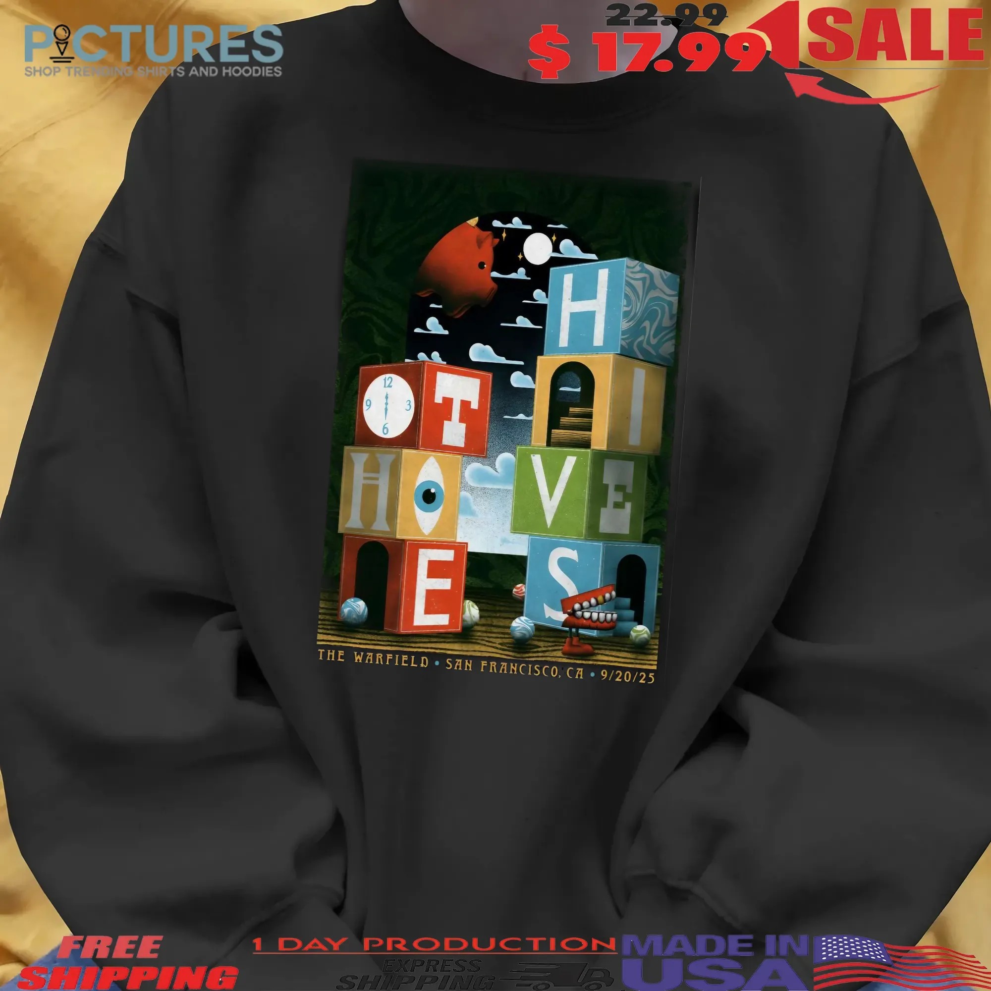 The Hives The Warfield San Francisco CA Sep 20 2025 Poster T Shirt