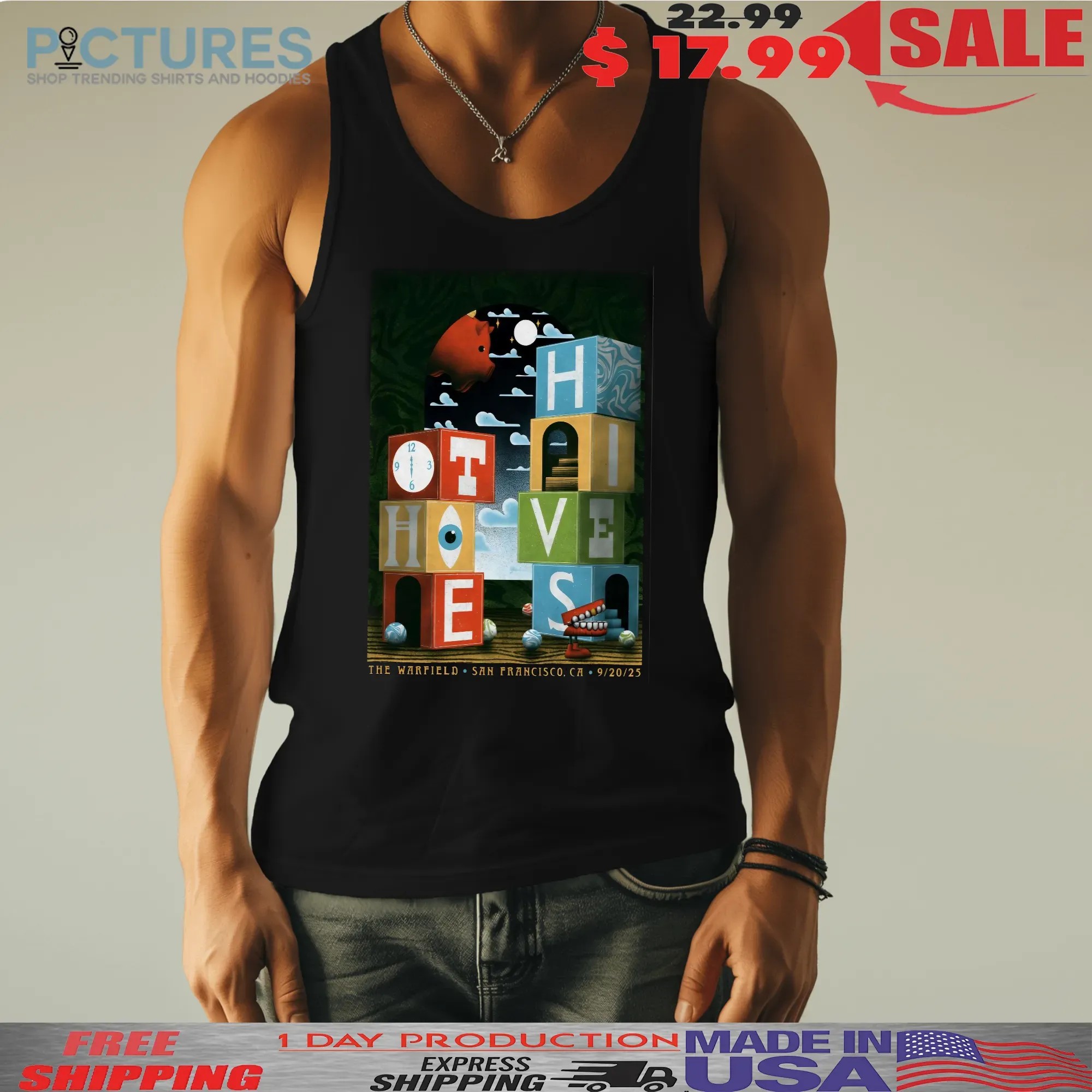The Hives The Warfield San Francisco CA Sep 20 2025 Poster T Shirt