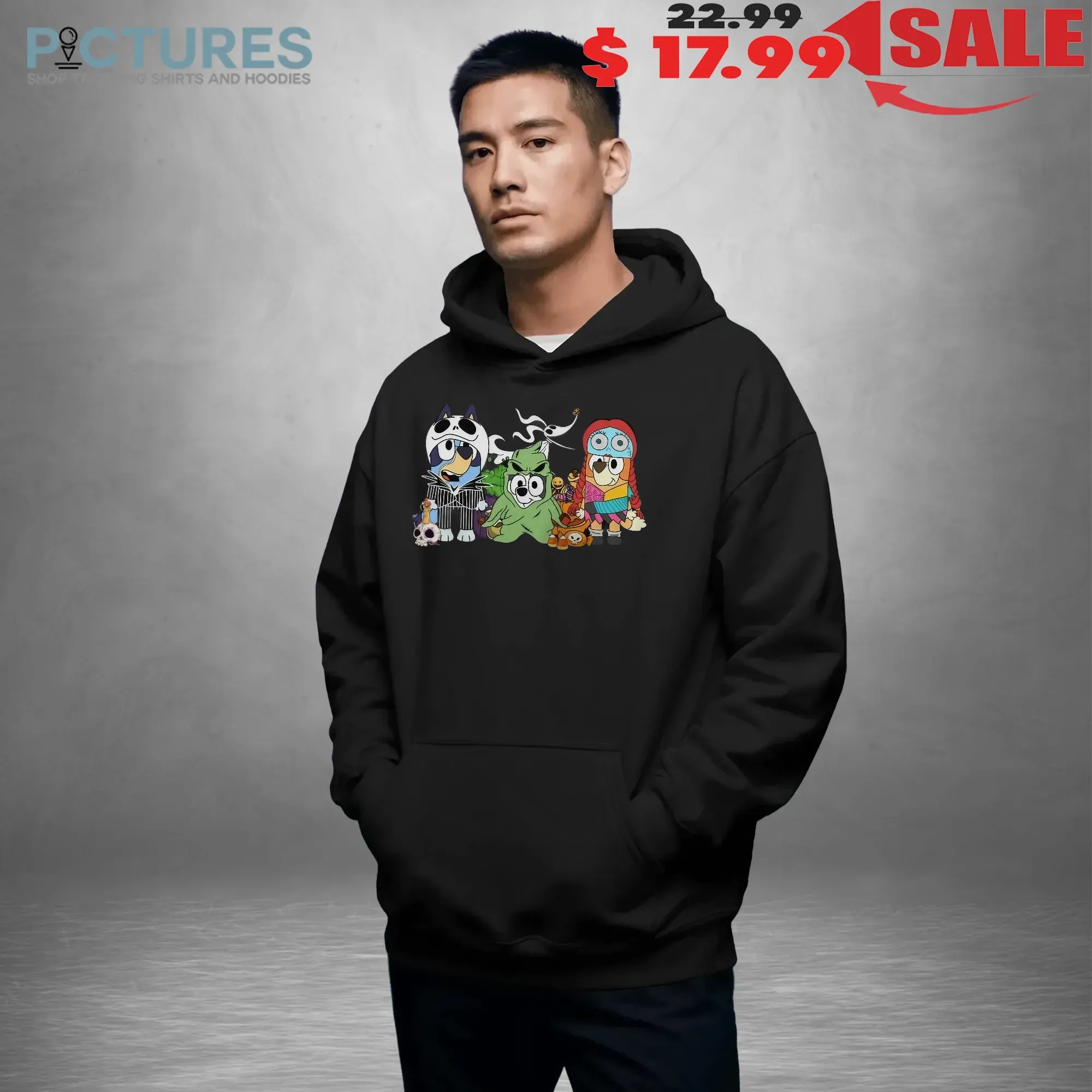 The Nightmare Before Bluey Horror Halloween Costume T Shirt