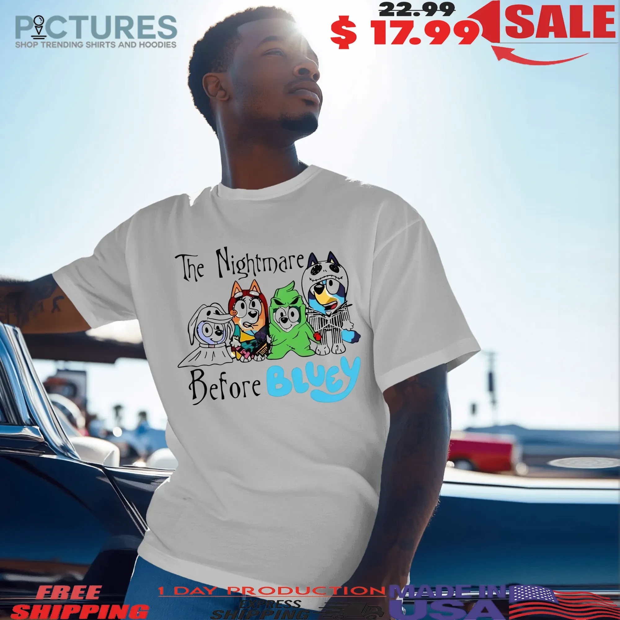 The Nightmare Before Bluey Meme Halloween T Shirt