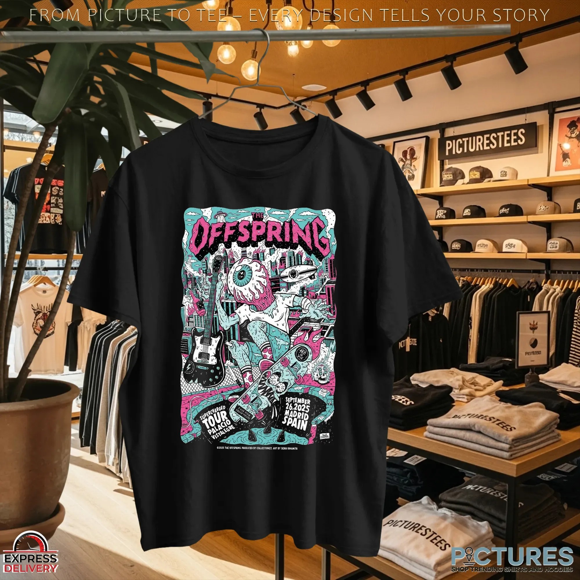 The Offspring Palacio Vistalegre in Madrid Spain Sep 26 2025 Poster T Shirt