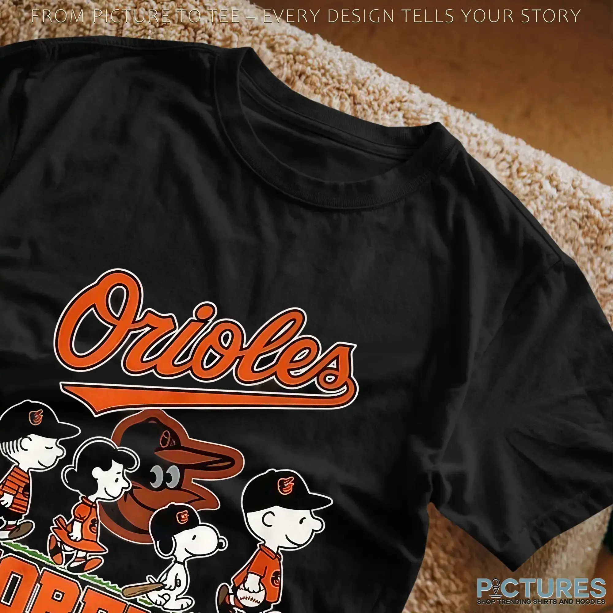 The Peanuts Baltimore Orioles Show Forever Not Just When We Win Baseball Mashup T Shirt