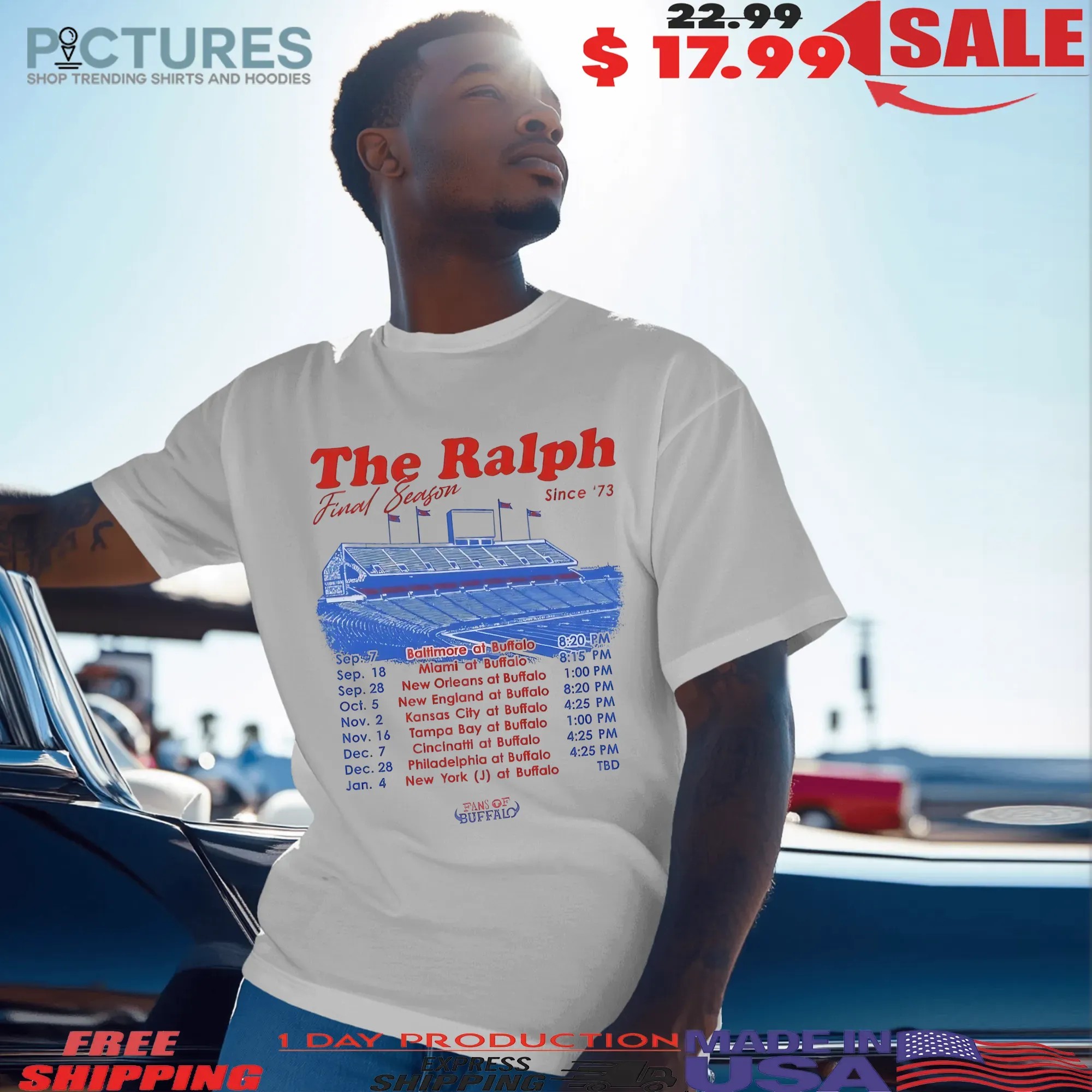 The Ralph Final Season since 1973 Buffalo Bills Schedule T Shirt