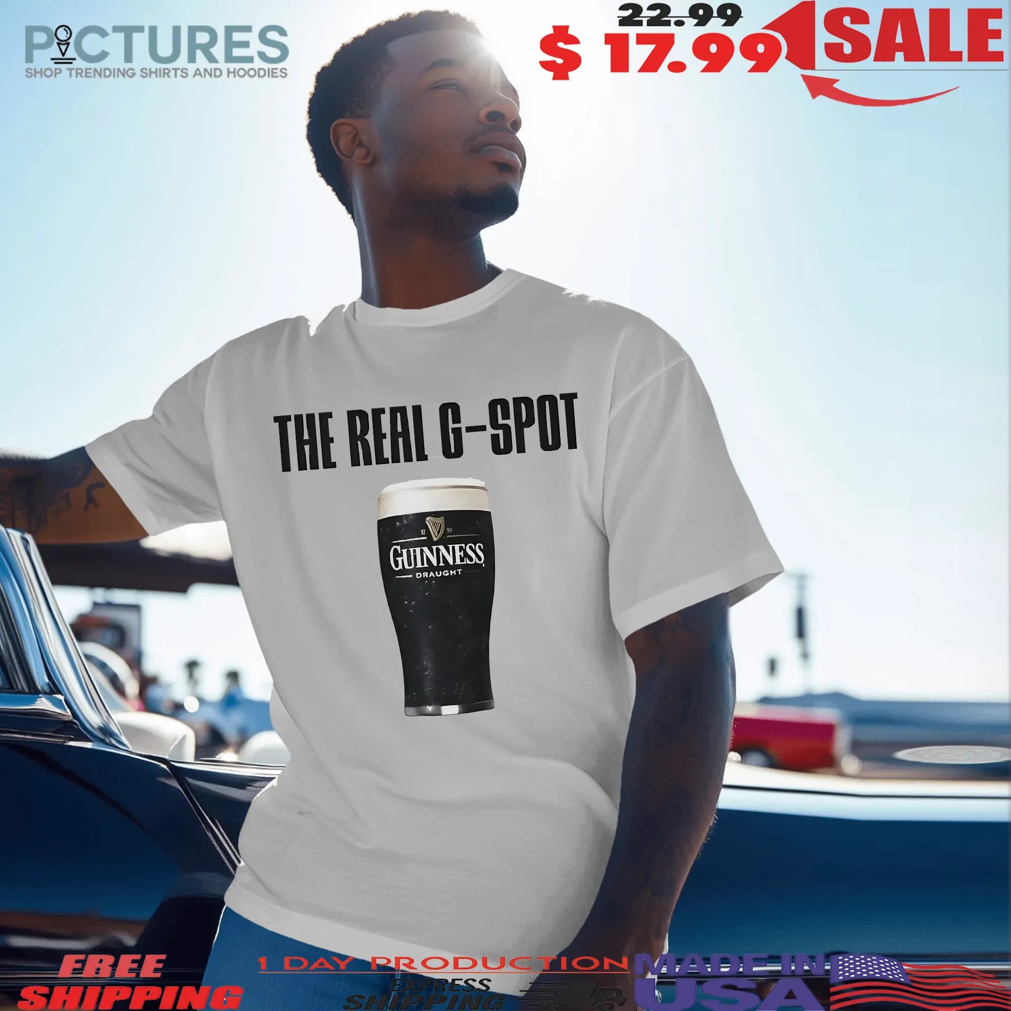 The Real G Spot Guinness Draught Beer T Shirt