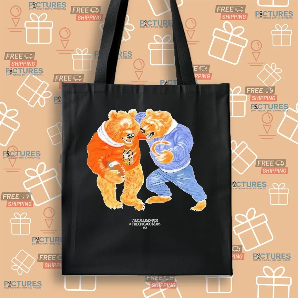 The Tackle Bear Lyrical Lemonade And Chicago Bears Juiceman 2025 T Shirt