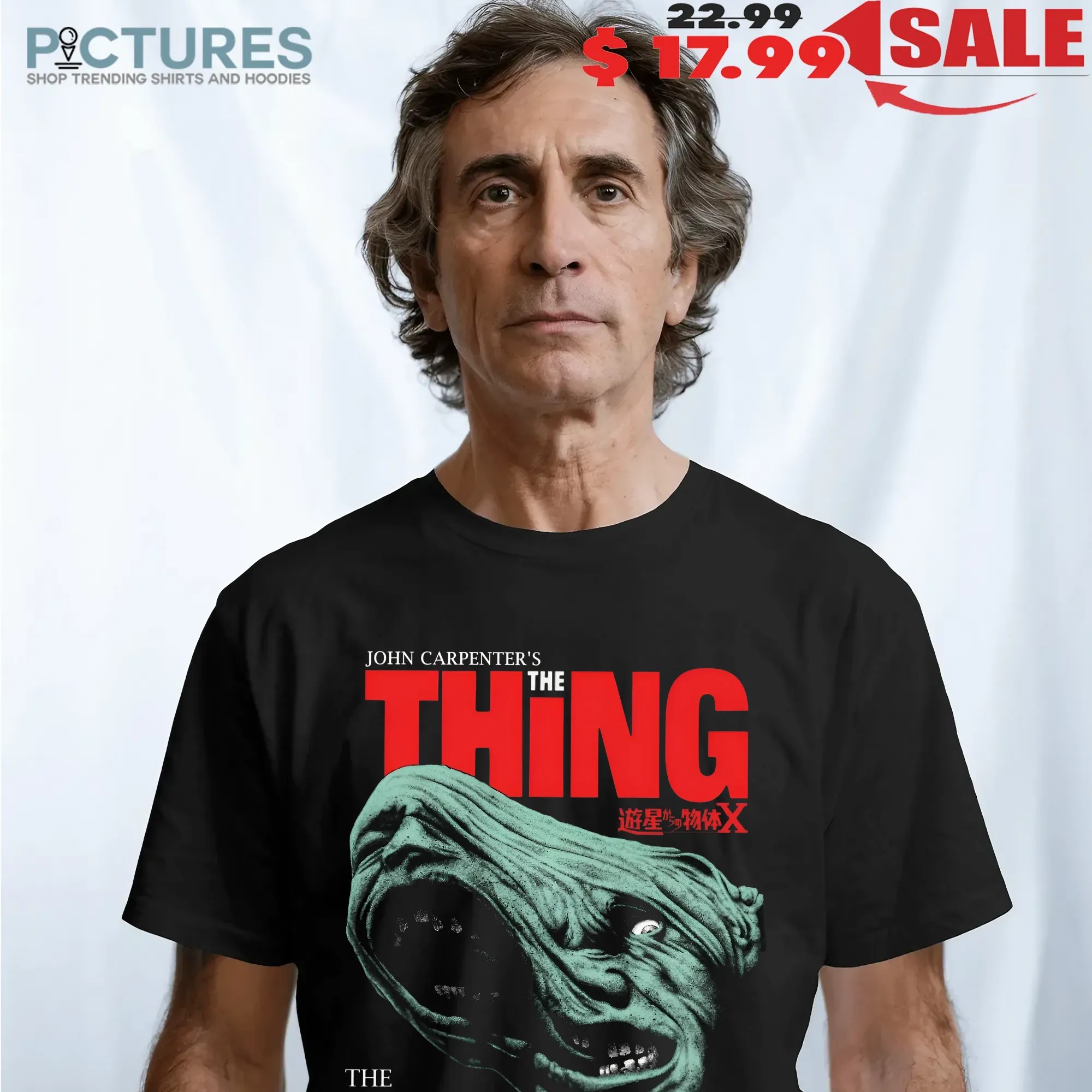 The Thing John Carpenter Cult The Ultimate In Alien Terror Man Is The Warmest Place To Hide Horror Movie Halloween T Shirt