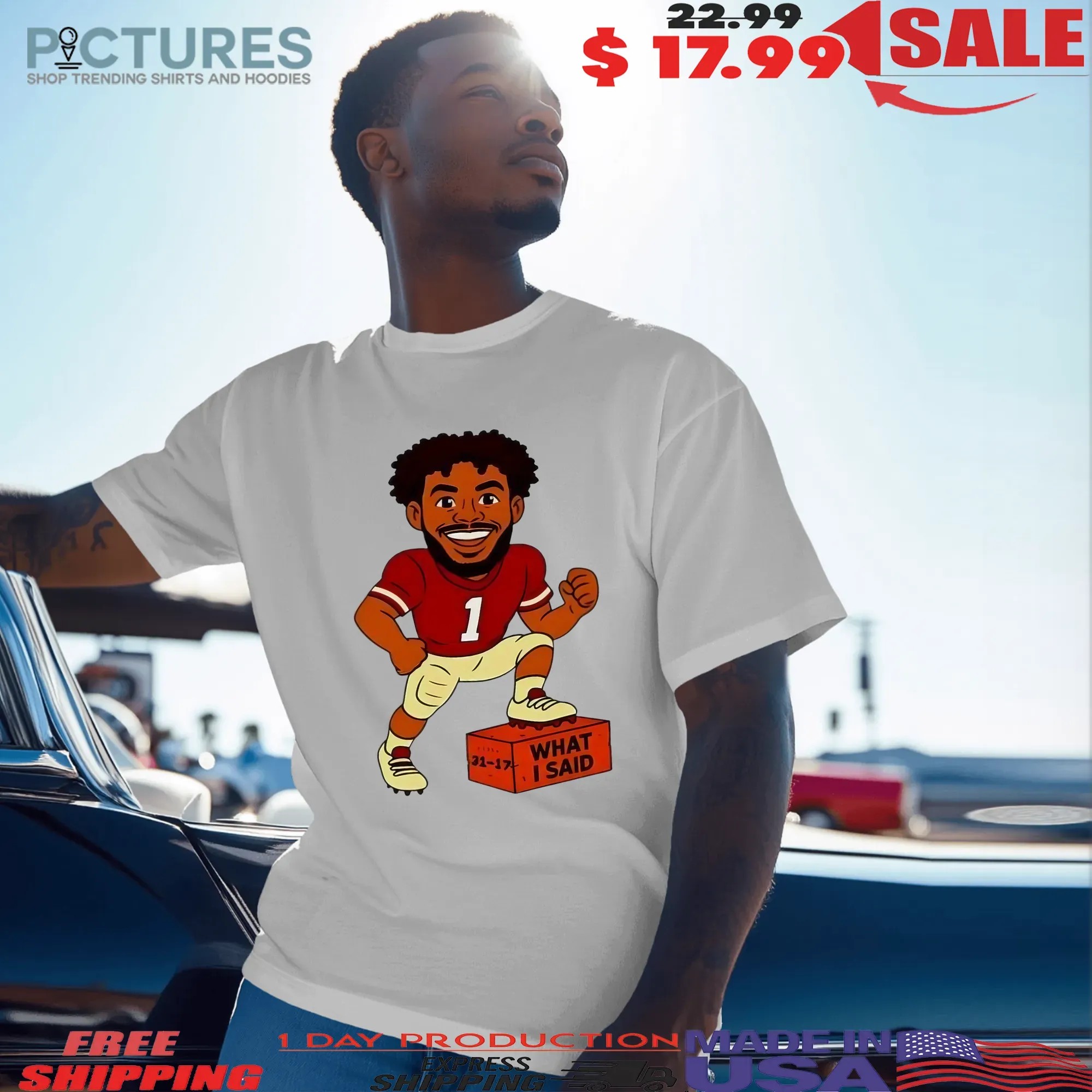 Thomas Castellanos FSU Florida State Football What I Said Graphic T Shirt