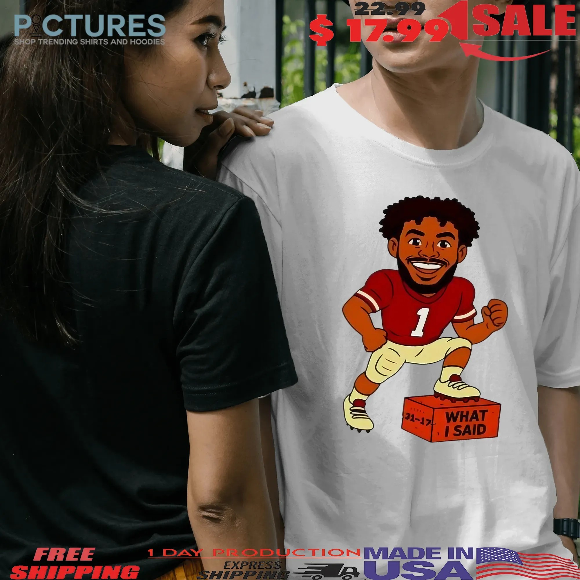 Thomas Castellanos FSU Florida State Football What I Said Graphic T Shirt