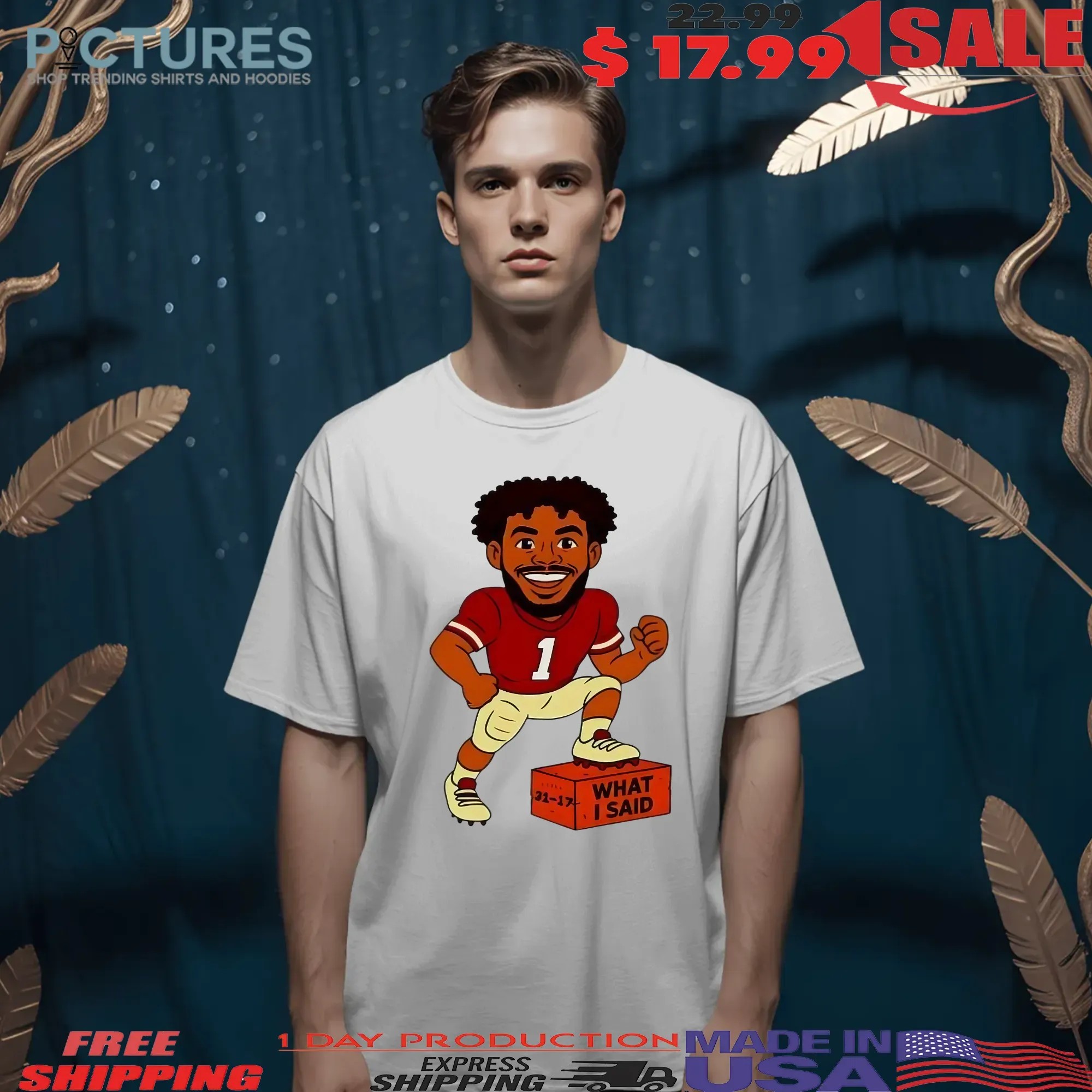 Thomas Castellanos FSU Florida State Football What I Said Graphic T Shirt