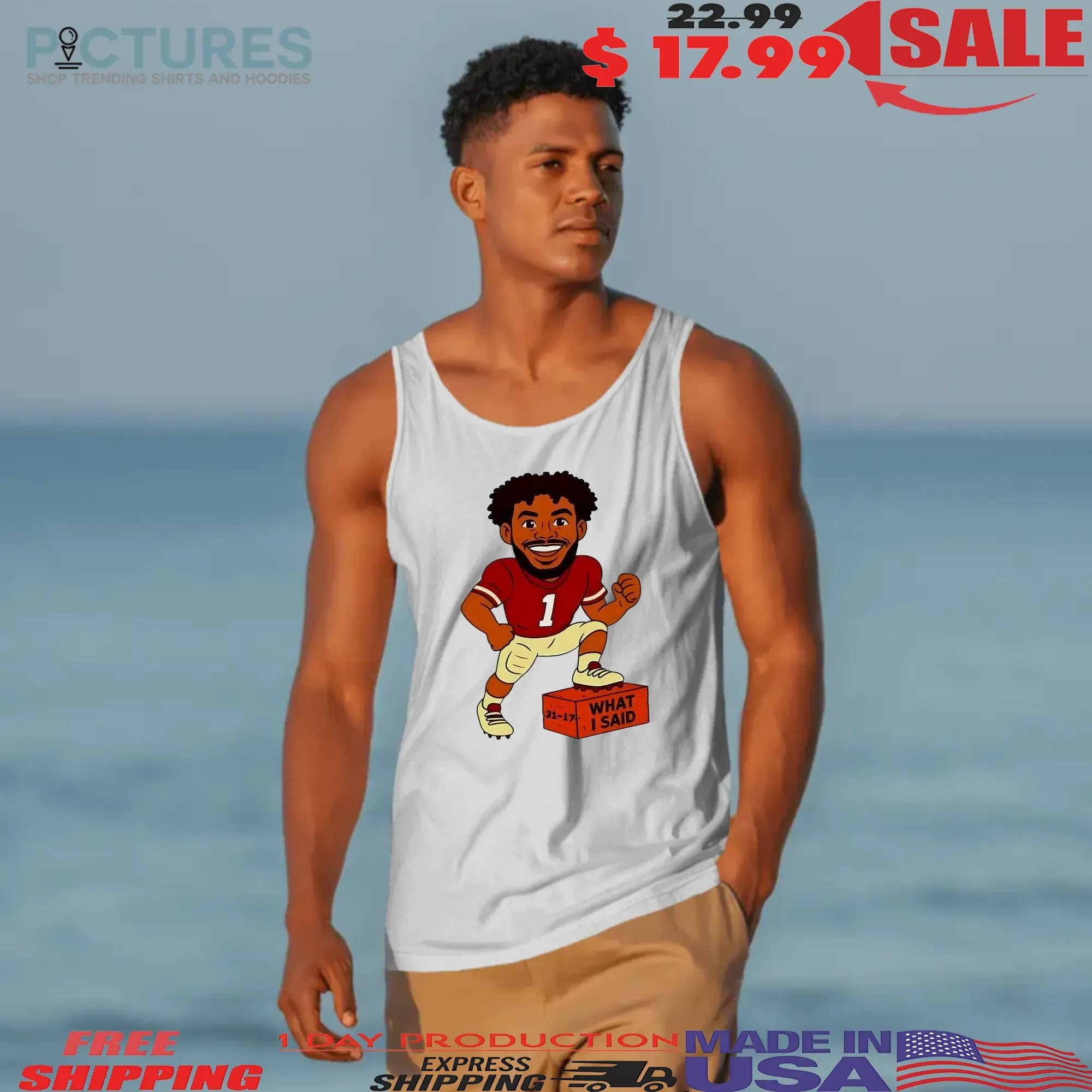 Thomas Castellanos FSU Florida State Football What I Said Graphic T Shirt