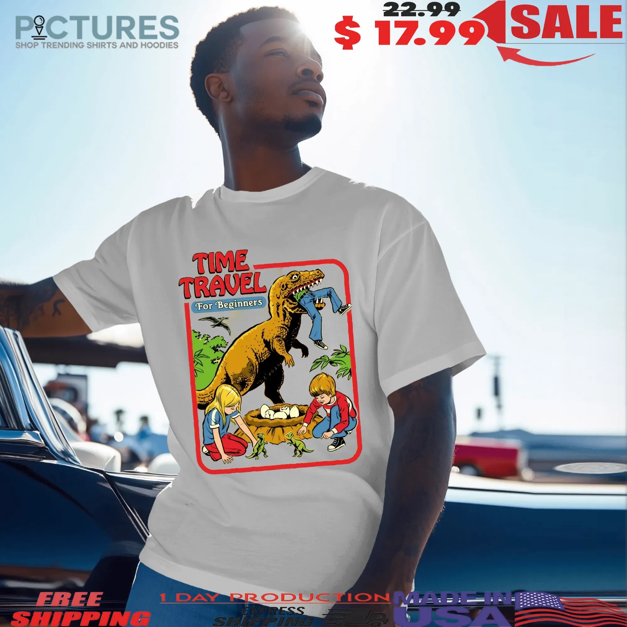 Time Travel For Beginners Dinosaur Horror Halloween T Shirt