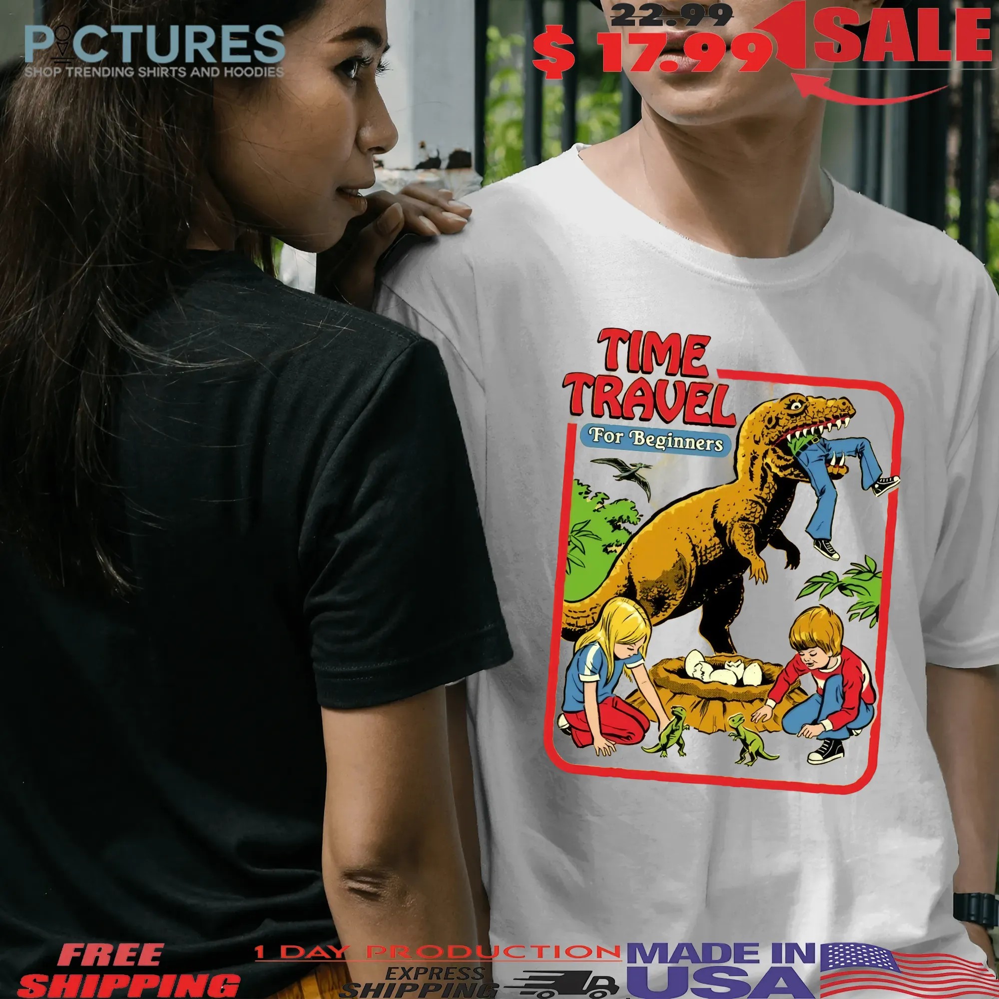 Time Travel For Beginners Dinosaur Horror Halloween T Shirt