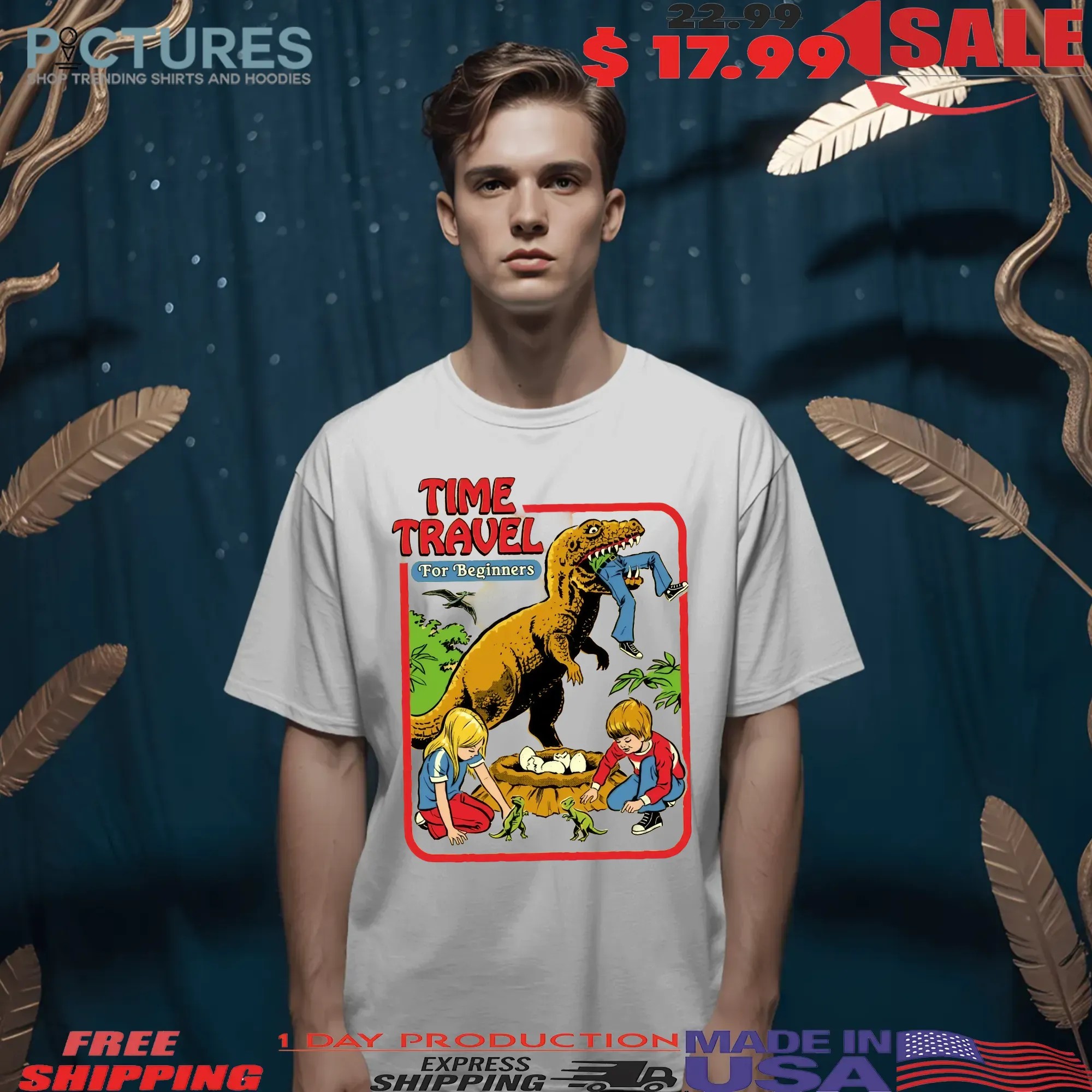 Time Travel For Beginners Dinosaur Horror Halloween T Shirt