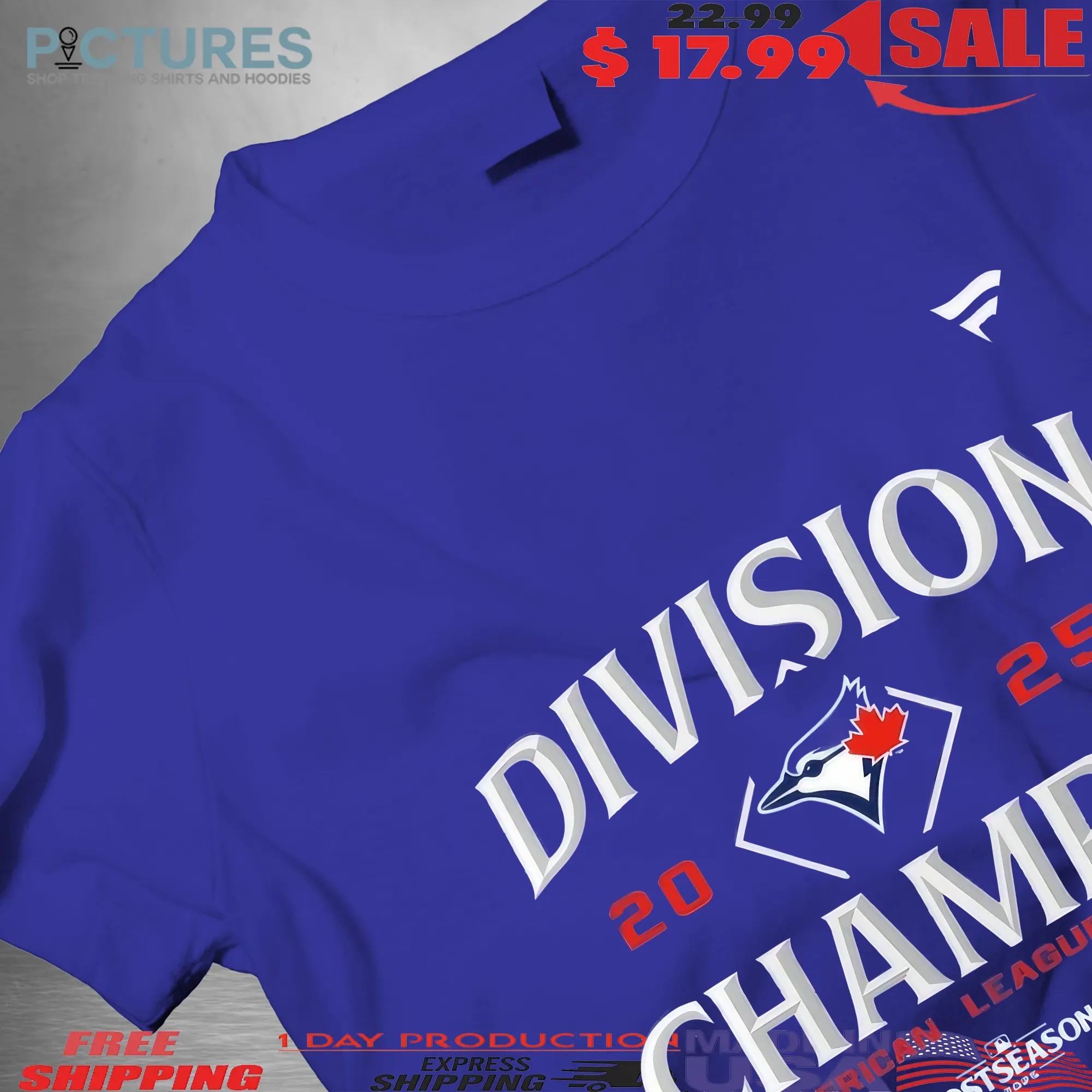 Toronto Blue Jays 2025 American League East Division Champions T Shirt