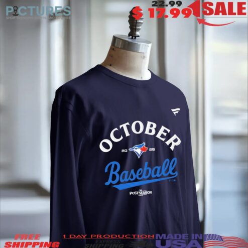Toronto Blue Jays 2025 MLB Postseason Locker Room T Shirt