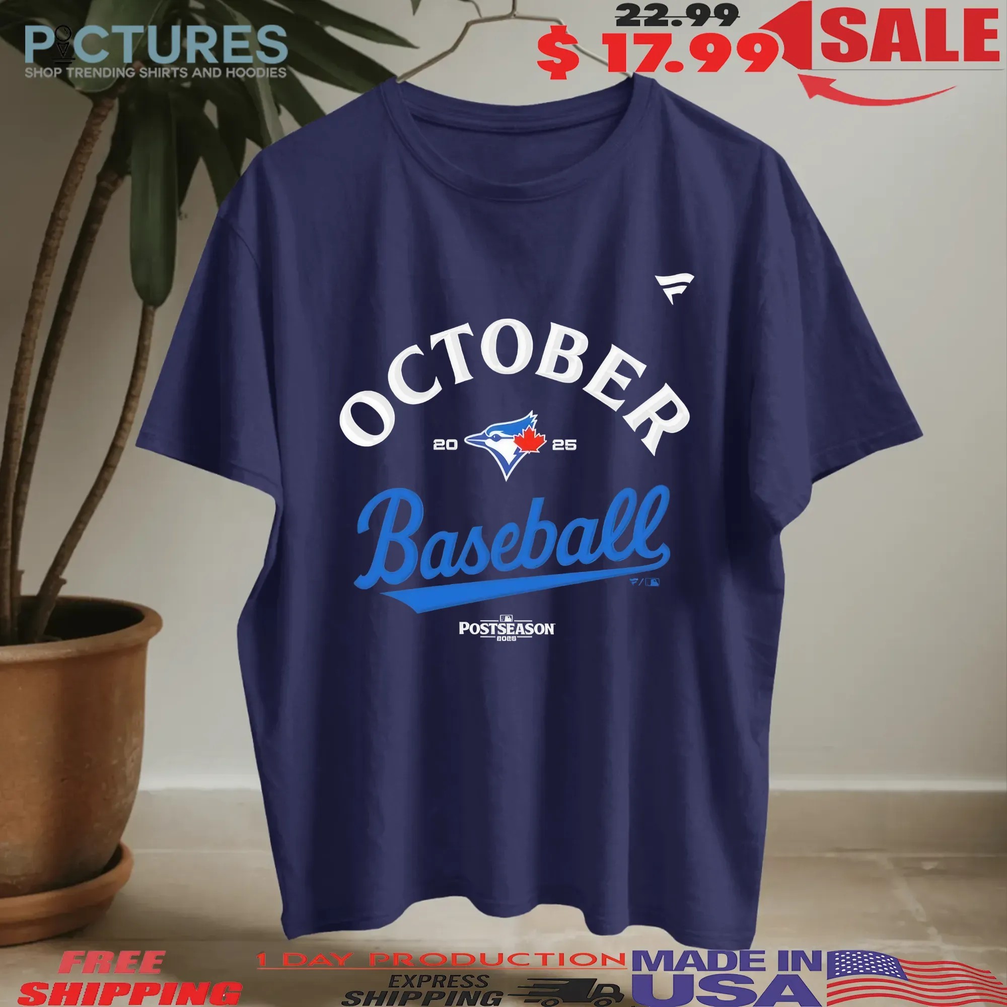 Toronto Blue Jays 2025 MLB Postseason Locker Room T Shirt
