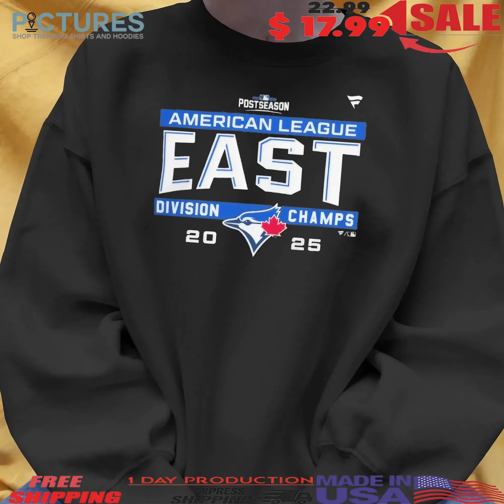 Toronto Blue Jays MLB 2025 AL East Division Title Postseason Locker Room Team T Shirt