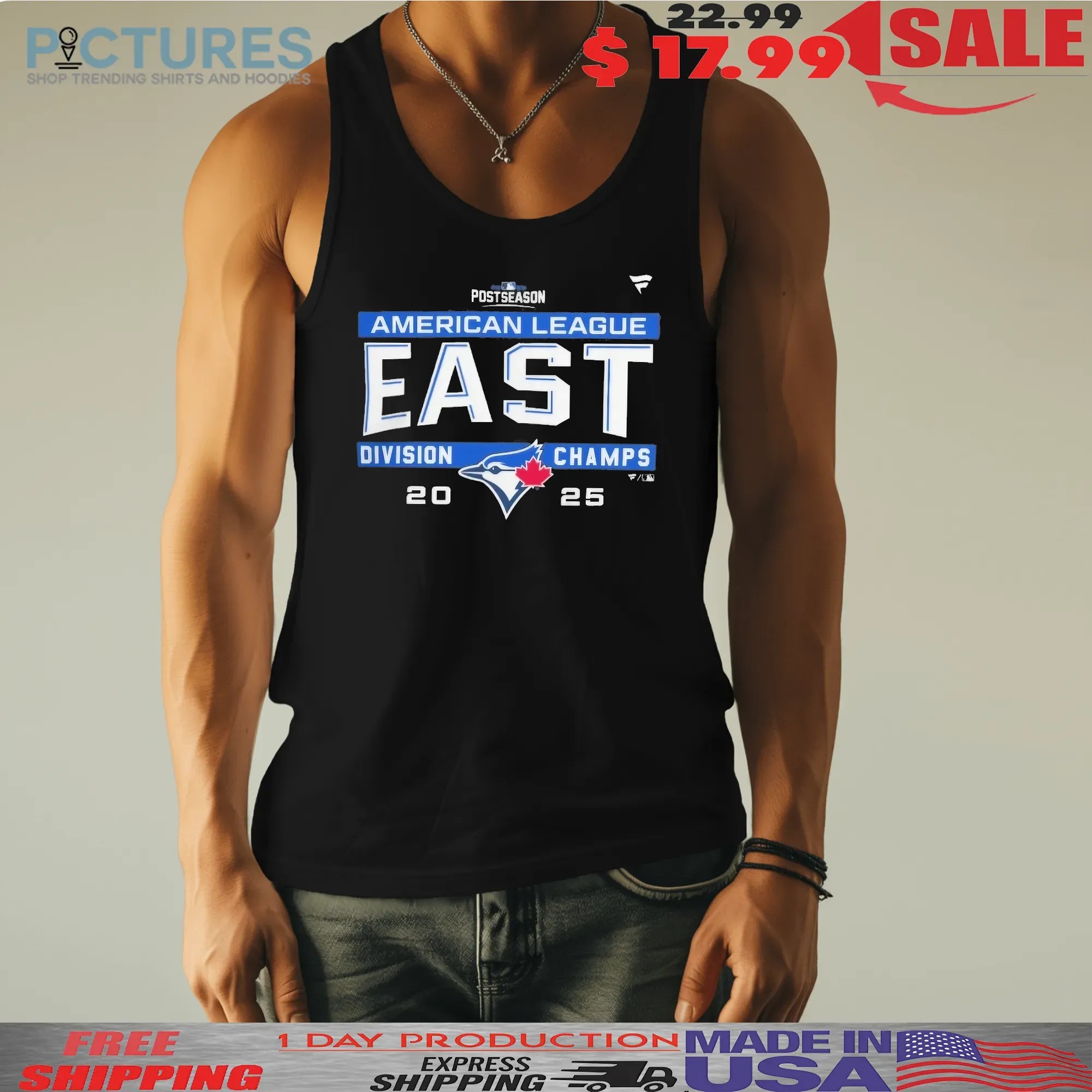 Toronto Blue Jays MLB 2025 AL East Division Title Postseason Locker Room Team T Shirt