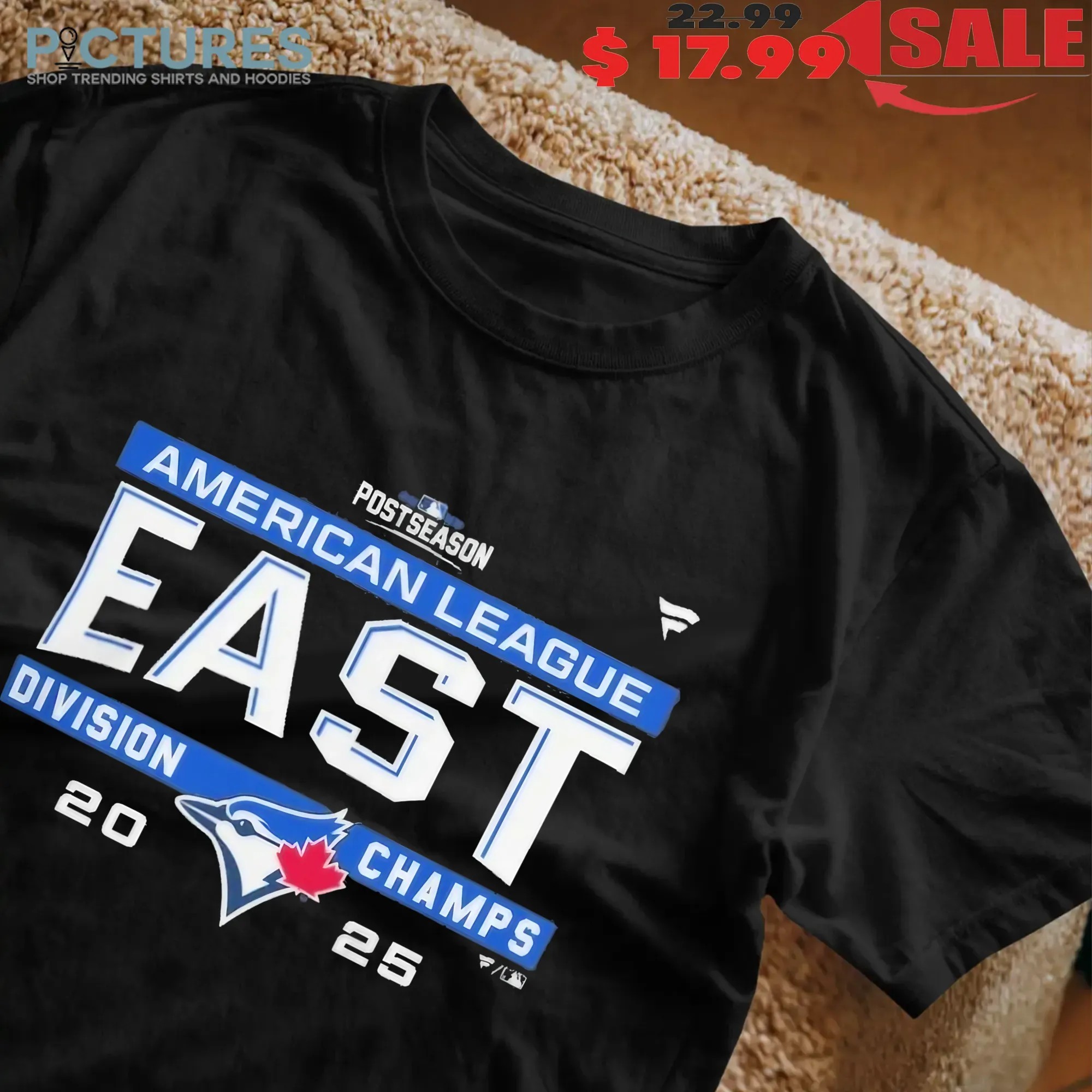 Toronto Blue Jays MLB 2025 AL East Division Title Postseason Locker Room Team T Shirt