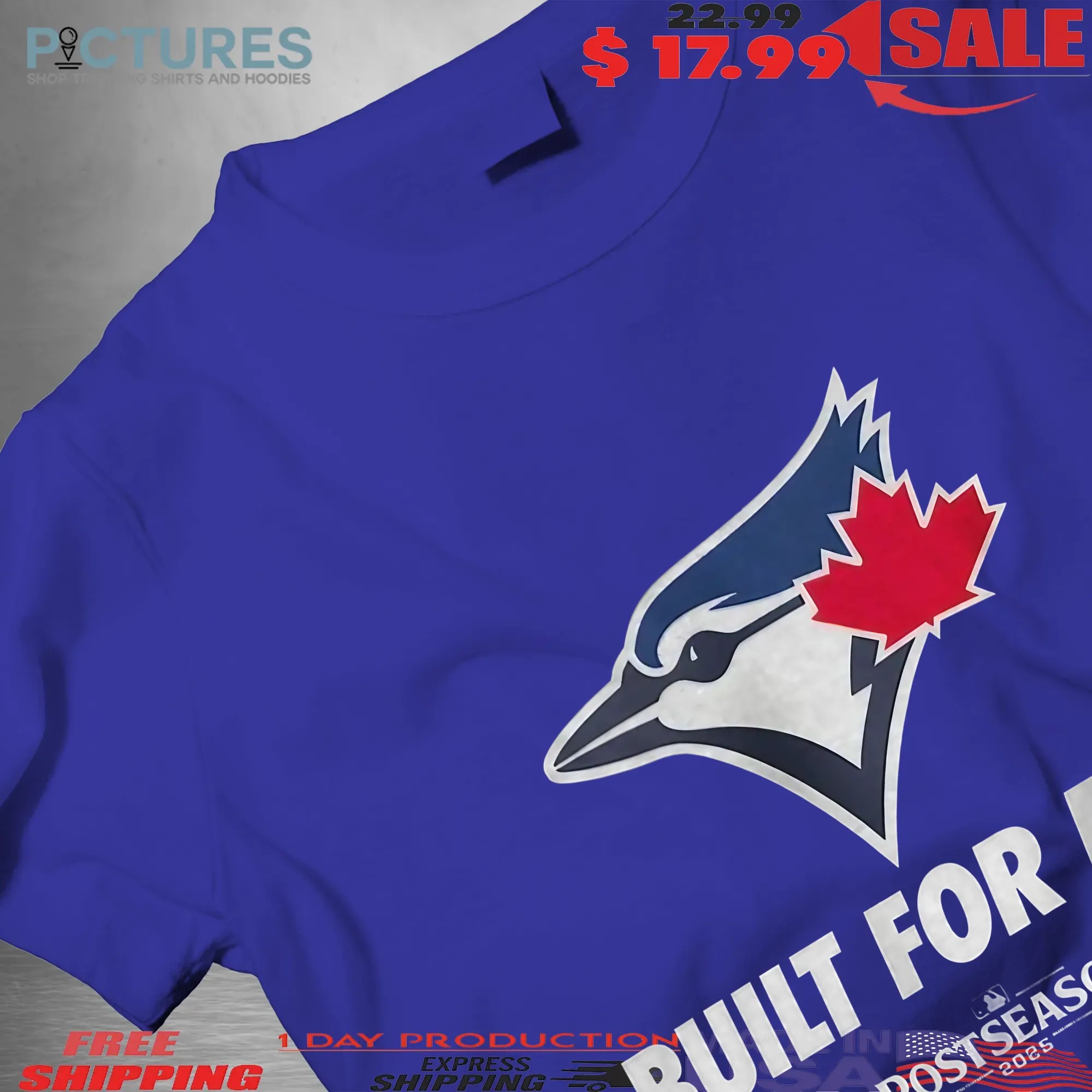 Toronto Blue Jays MLB 2025 Postseason Built For Fall T Shirt