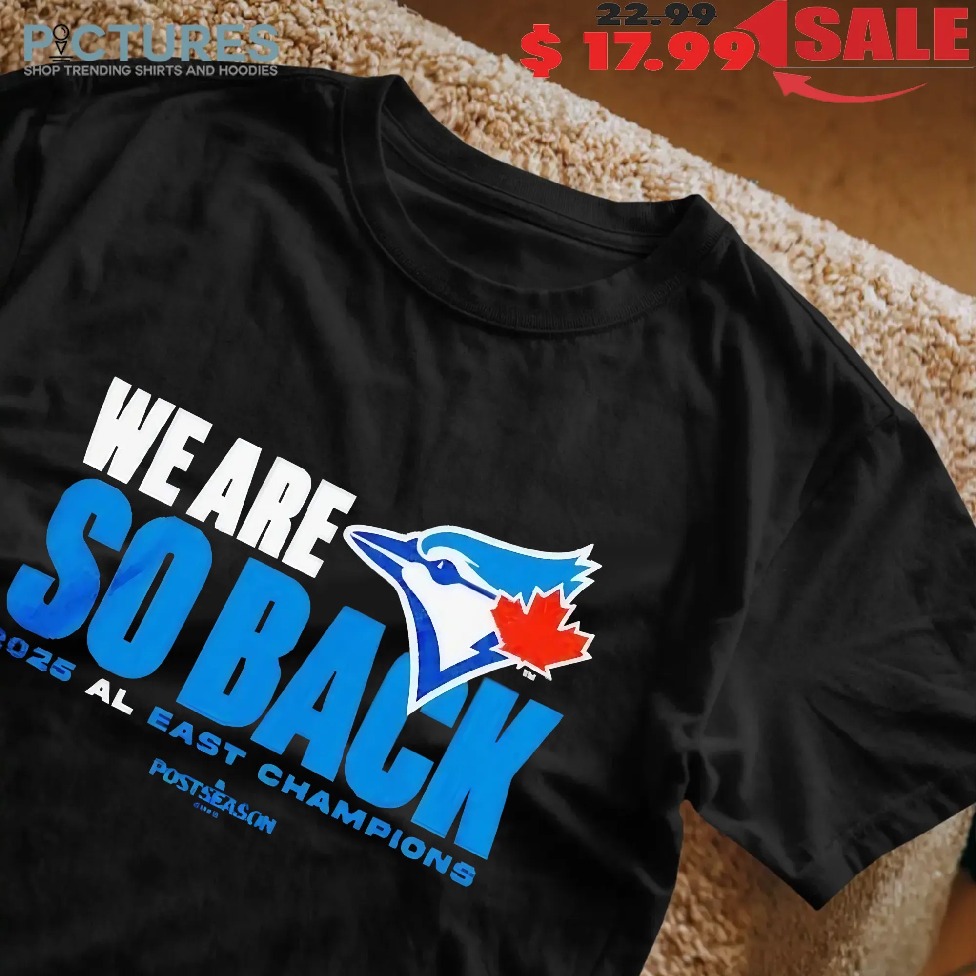 Toronto Blue Jays We Are So Back 2025 Al East Champions MLB Postseason T Shirt