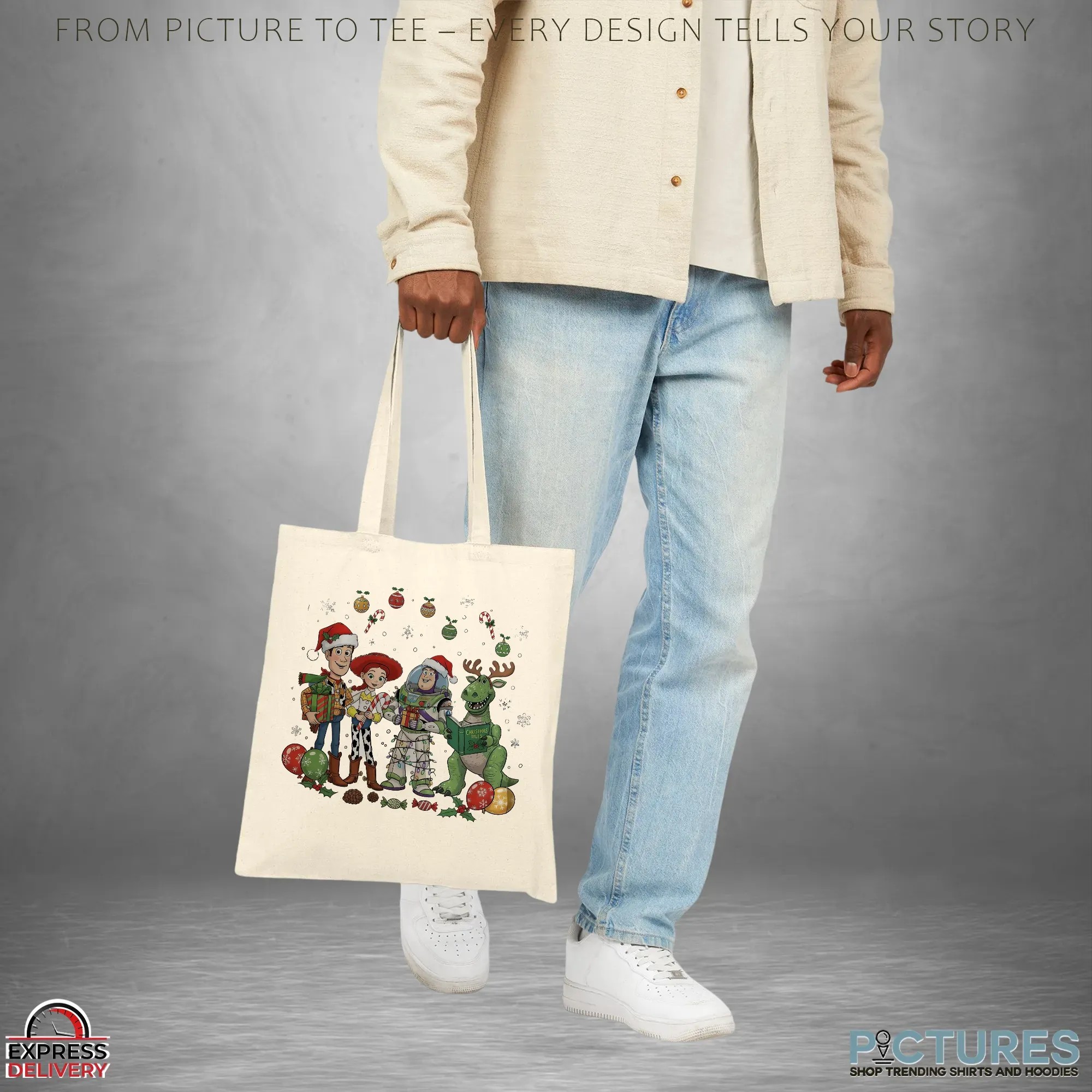 Toy Story Woody, Jessie, Buzz Lightyear And Rex Retro Christmas T Shirt