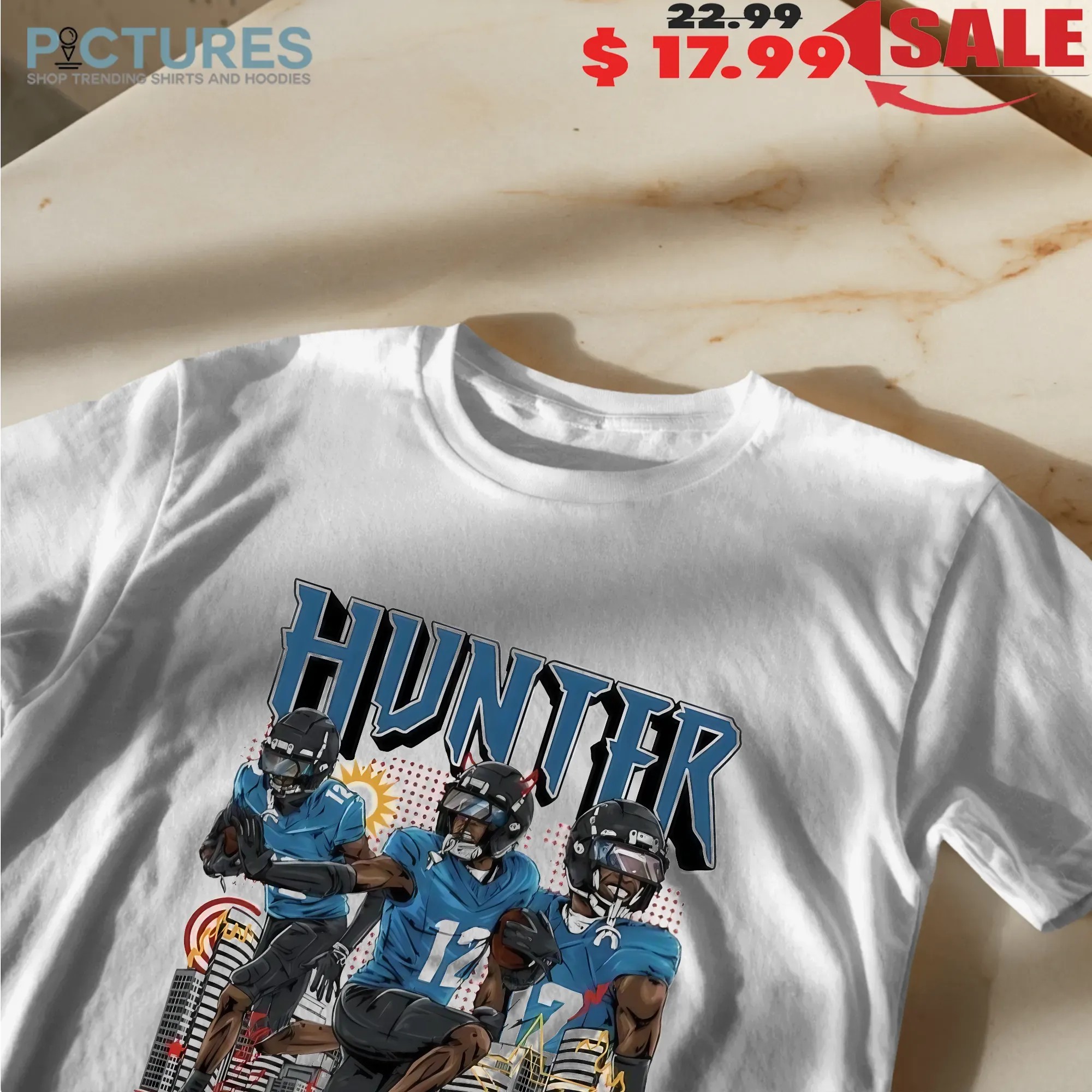 Travis Hunter 12 Jacksonville Jaguars NFLPA Planet Euphoria Player Graphic Poster T Shirt
