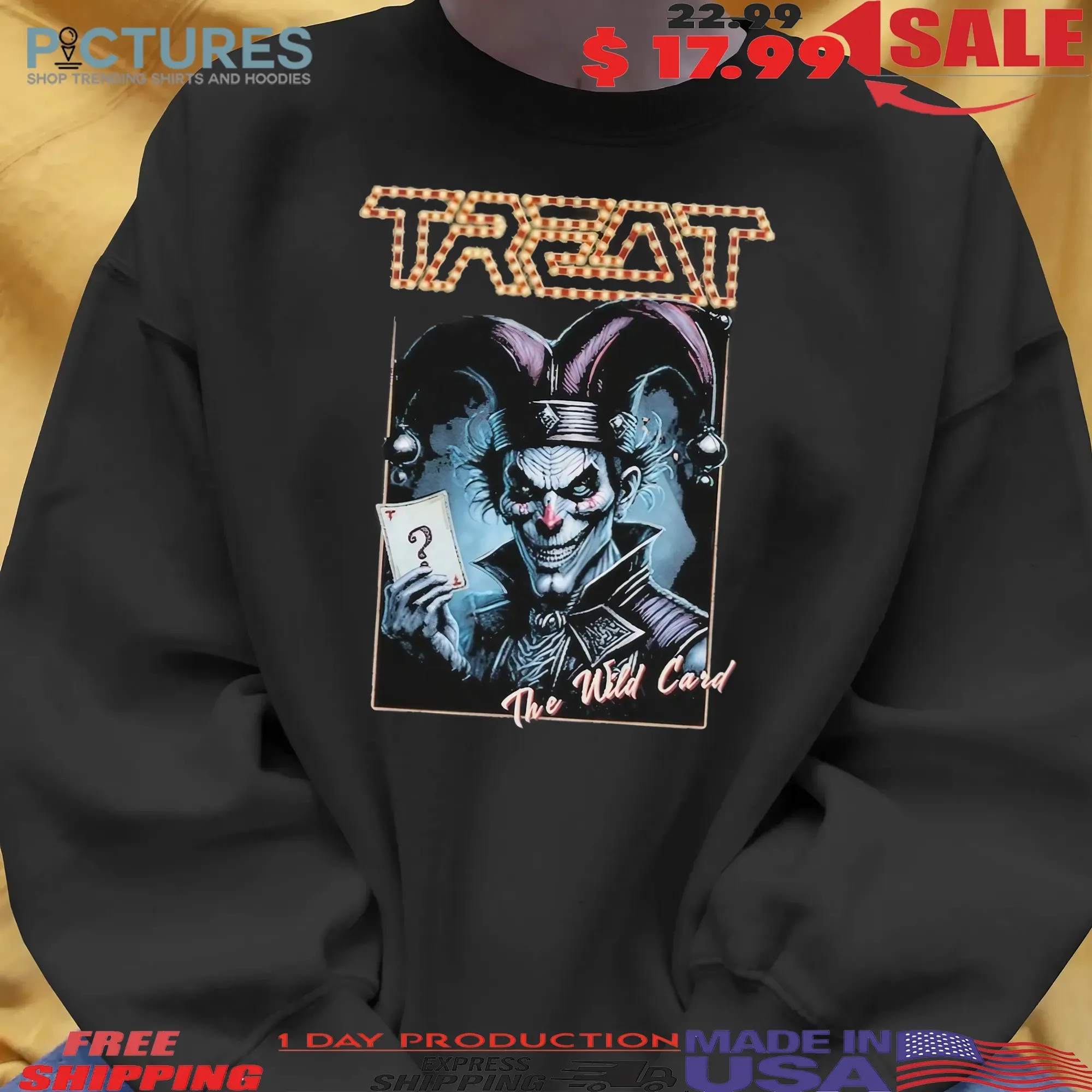 Treat The Wild Card Clown T Shirt