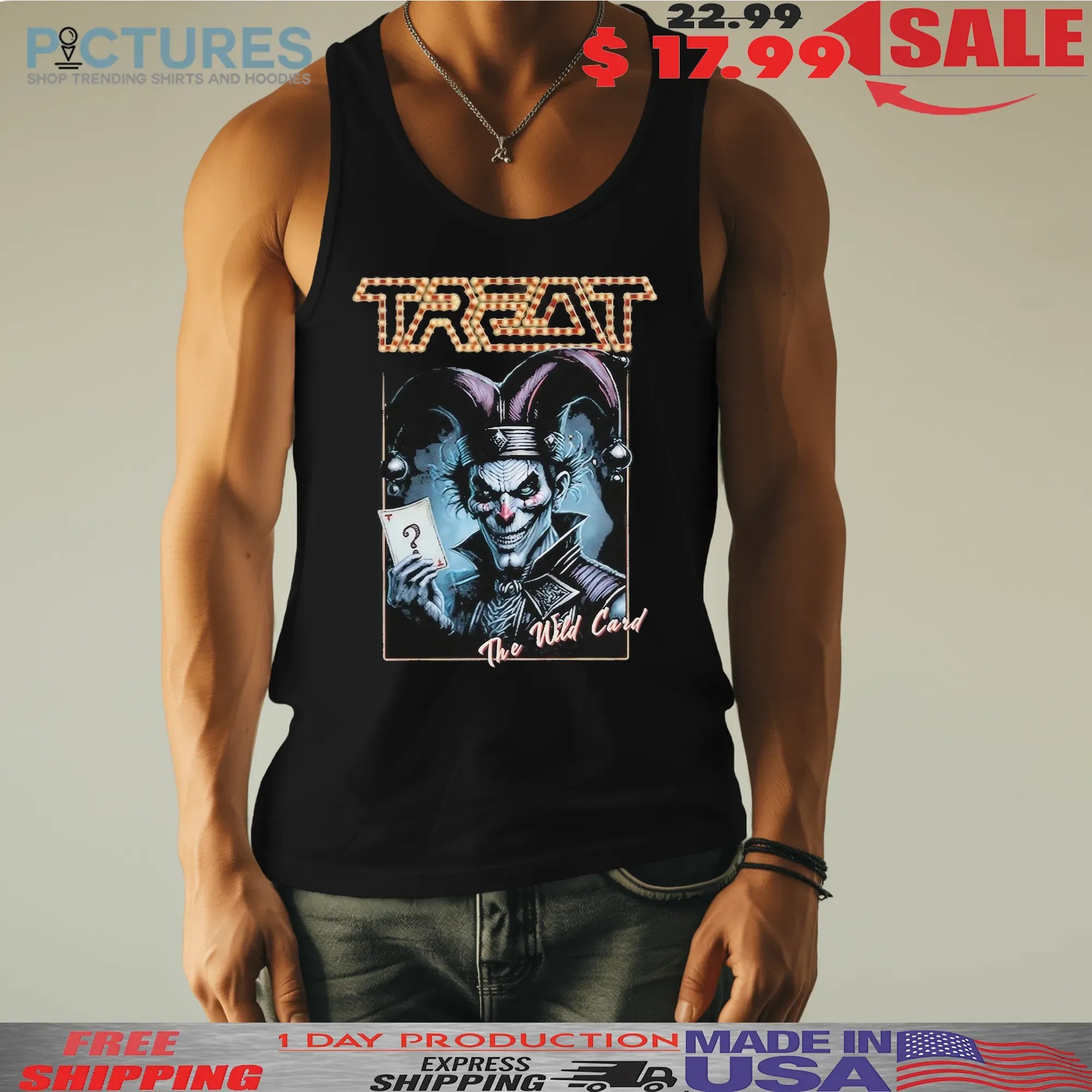Treat The Wild Card Clown T Shirt