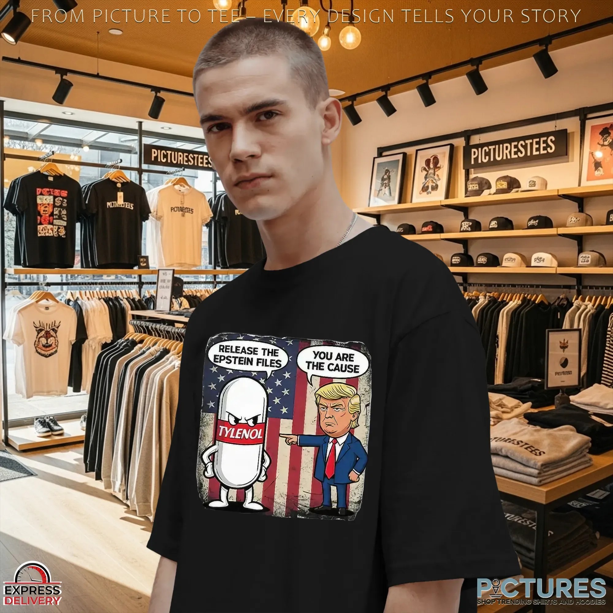 Trump You Are The Cause Tylenol Release The Epstein Files T Shirt