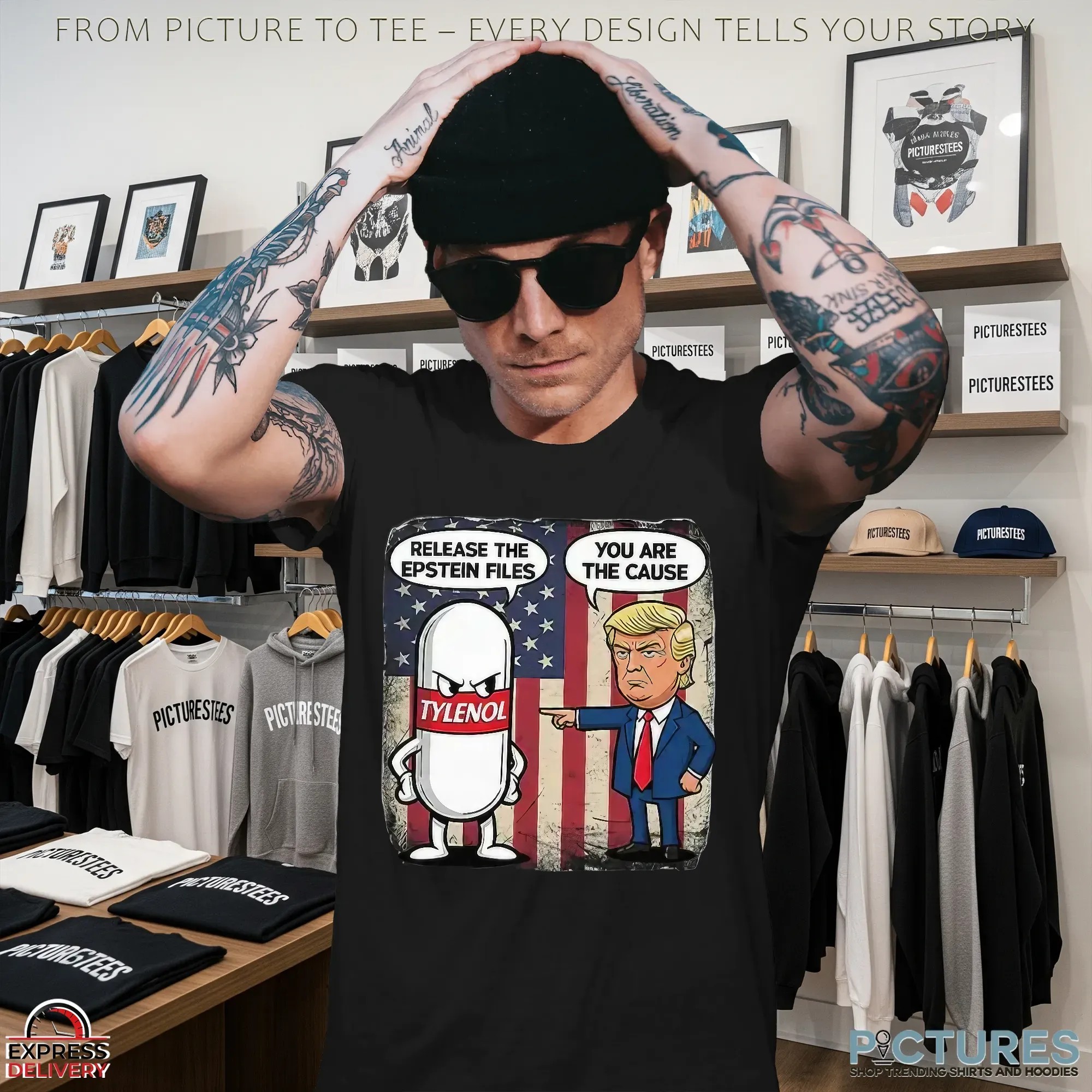 Trump You Are The Cause Tylenol Release The Epstein Files T Shirt