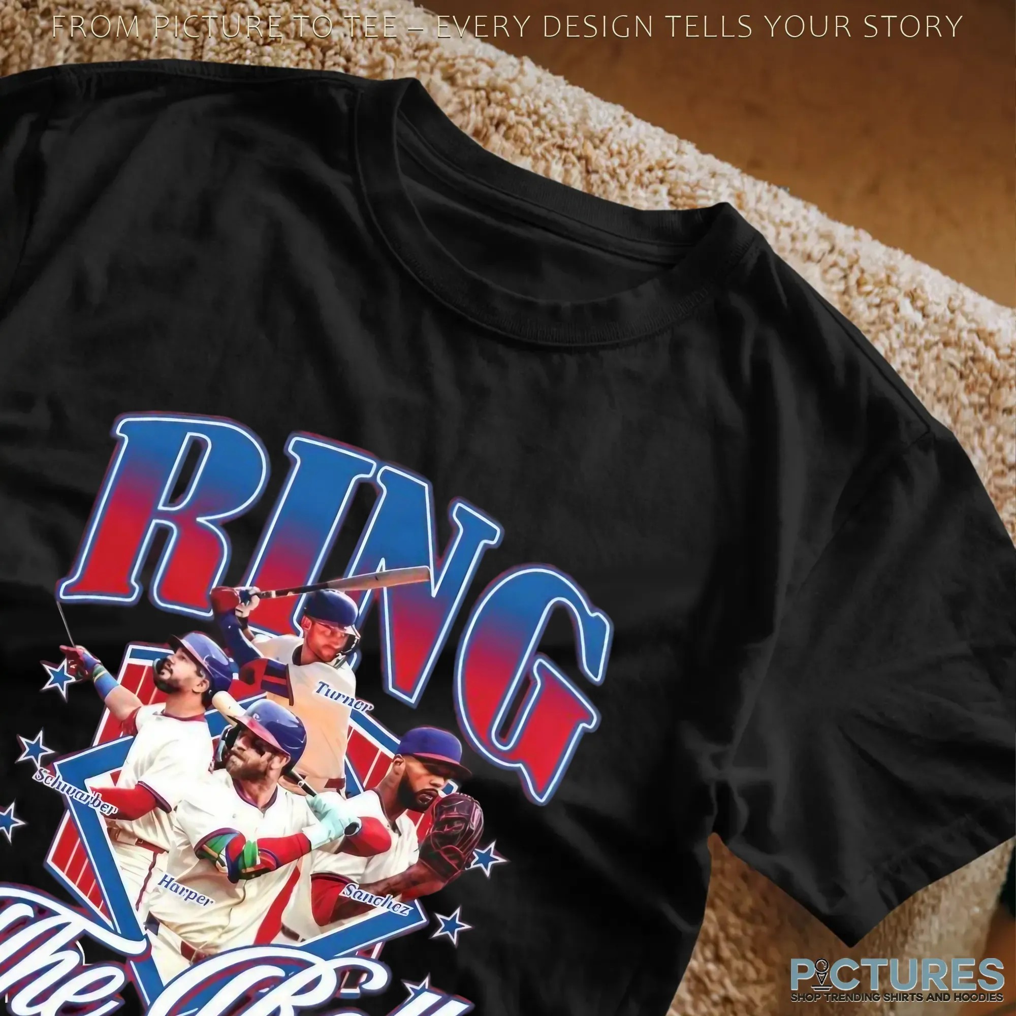Turner Schwarber Harper Sanchez Ring The Bell Philadelphia Phillies Vintage Bootleg T Shirt