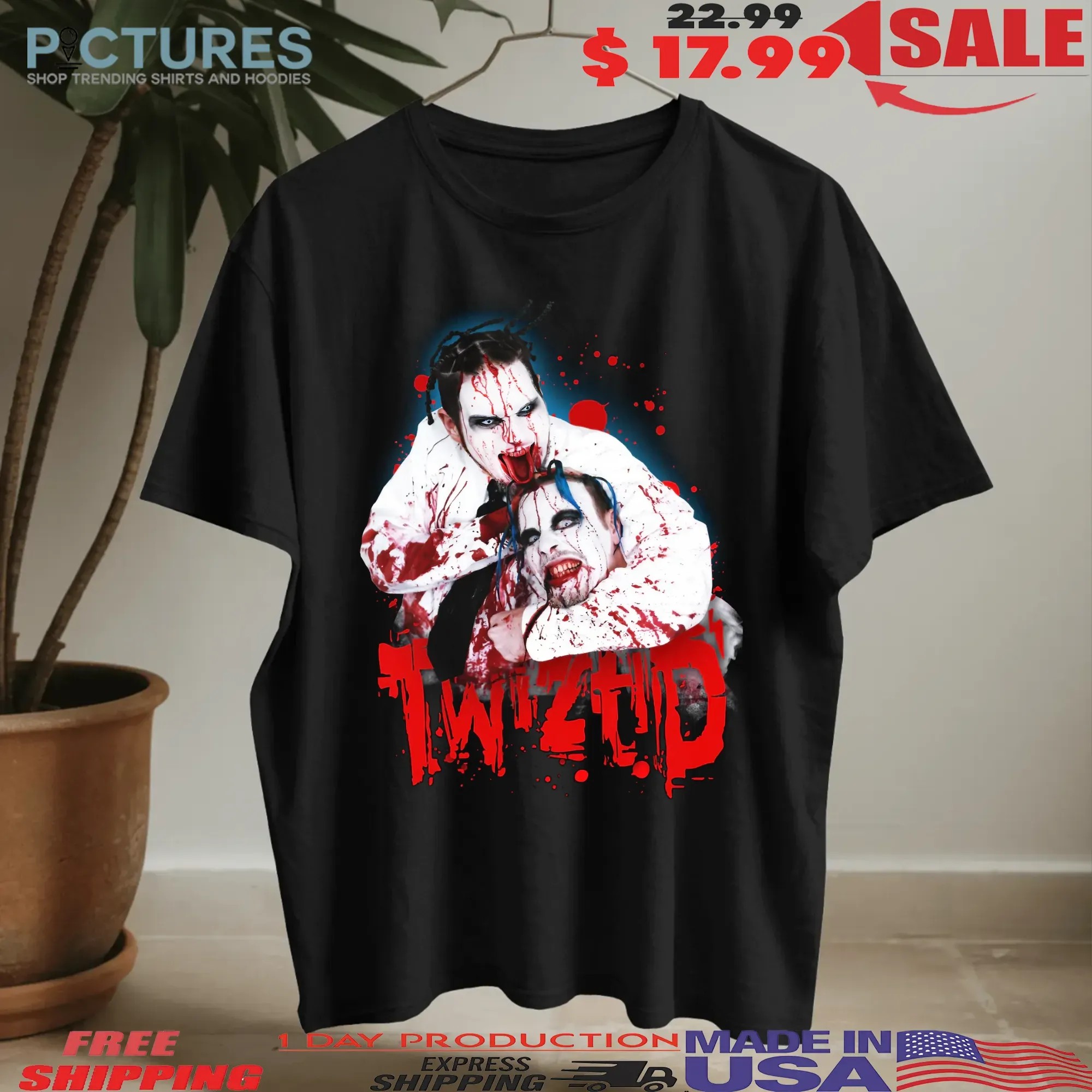Twiztid Bloody Chokehold Horror Halloween T Shirt