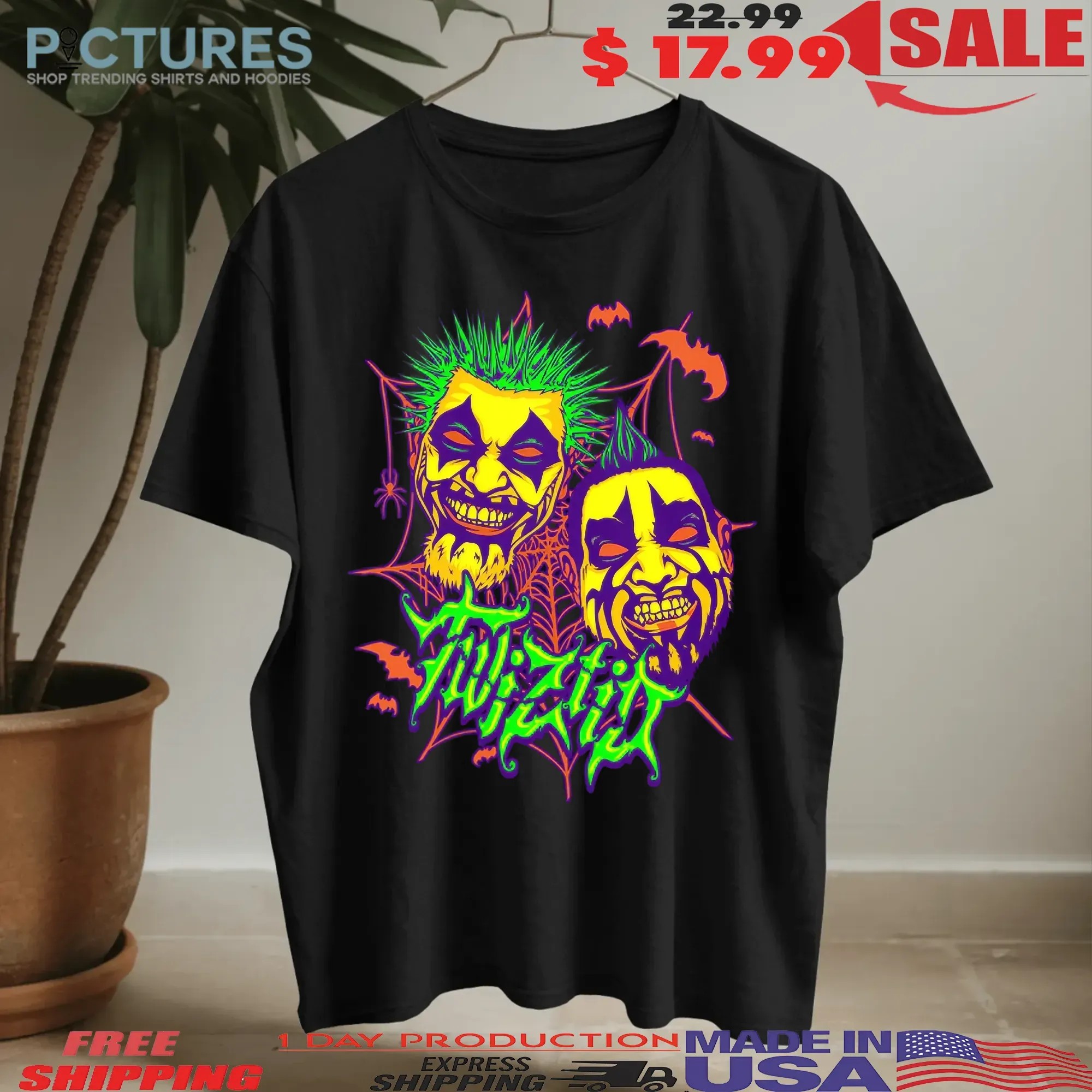 Twiztid Glowing Halloween Faces T Shirt