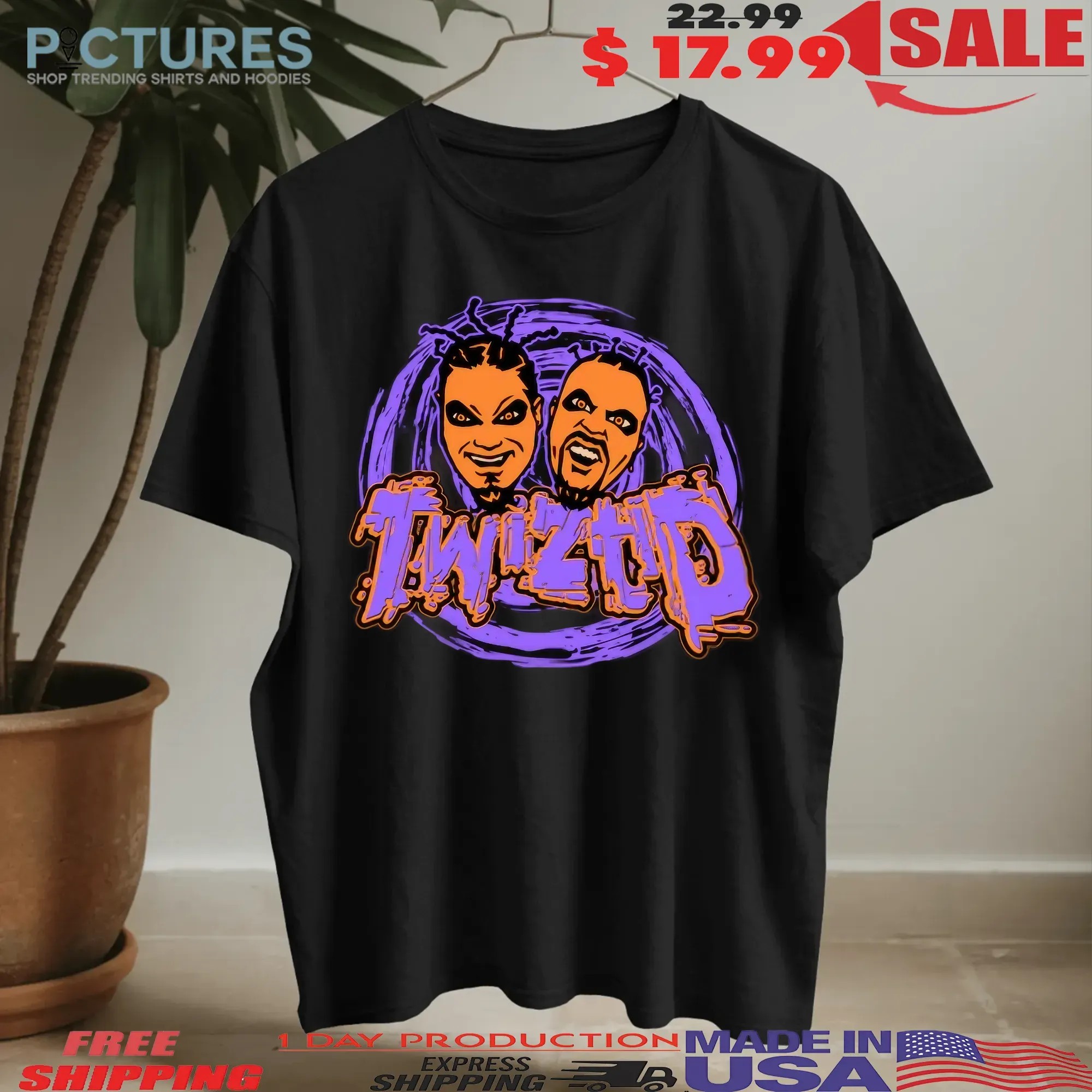 Twiztid Halloween Freek Show Spiral T Shirt