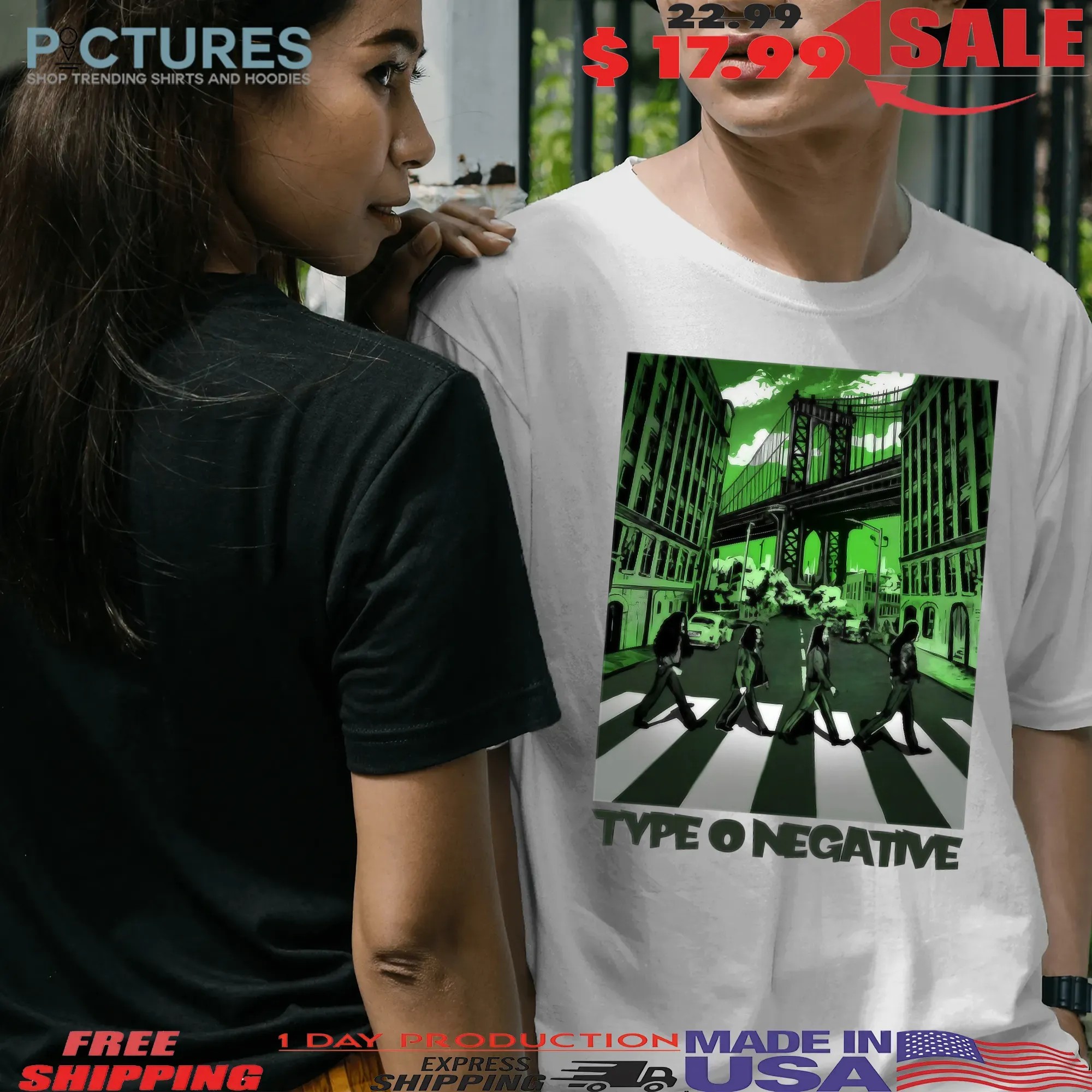 Type O Negative Band Vol 17 Abbey Road Parody T Shirt