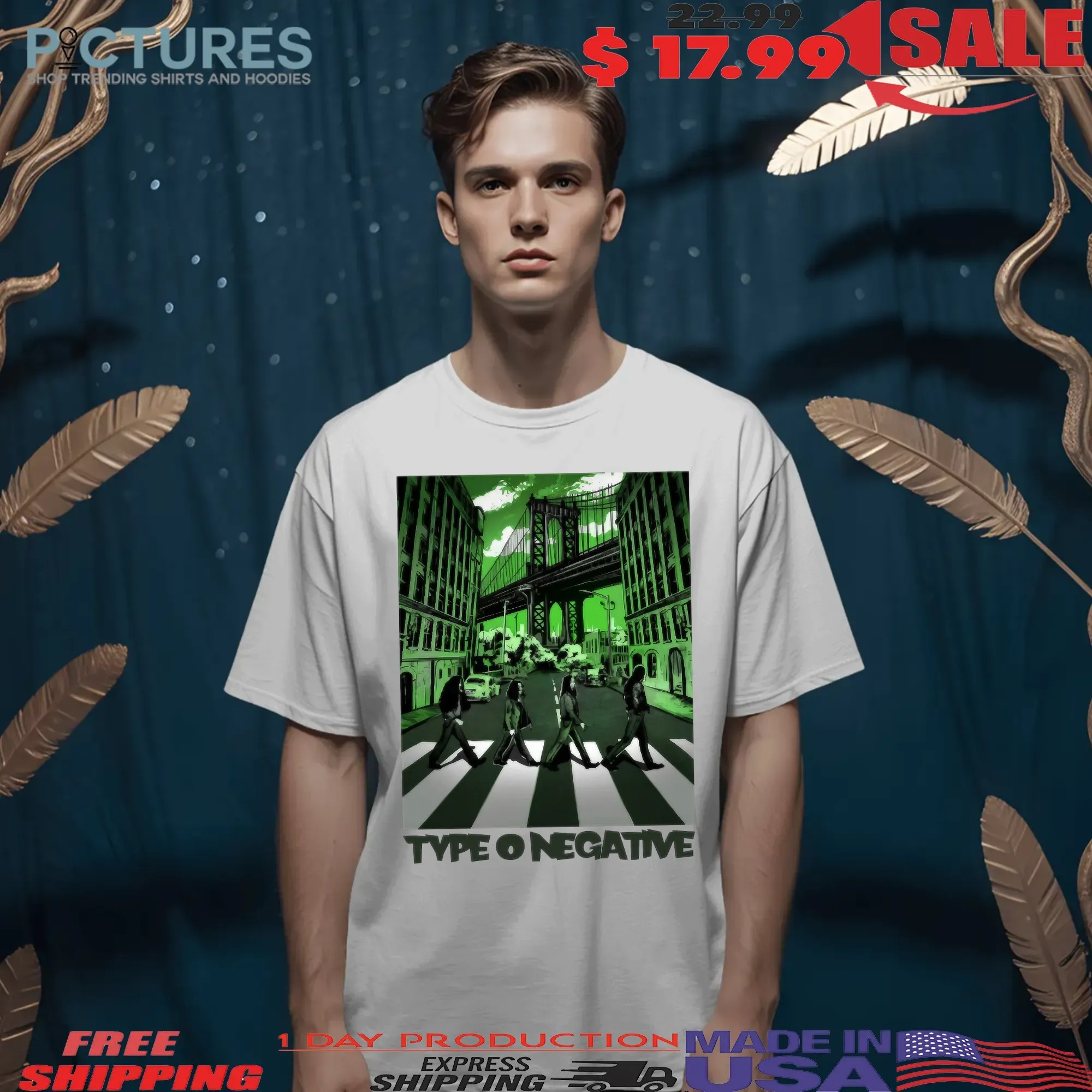 Type O Negative Band Vol 17 Abbey Road Parody T Shirt