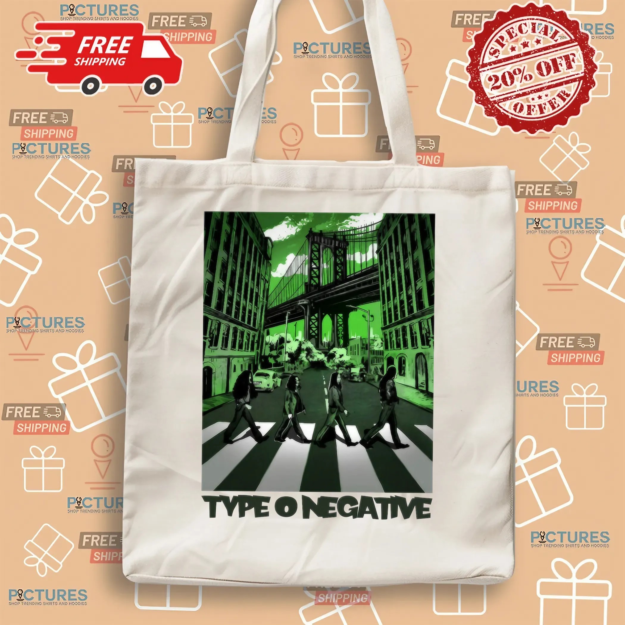 Type O Negative Band Vol 17 Abbey Road Parody T Shirt