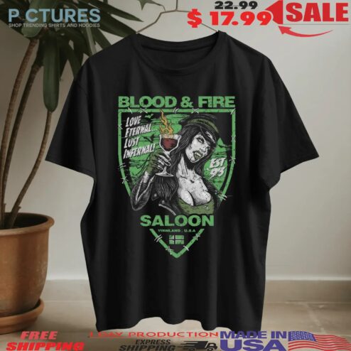 Type O Negative Blood & Fire Saloon Love Eternal Lus Infernal T Shirt