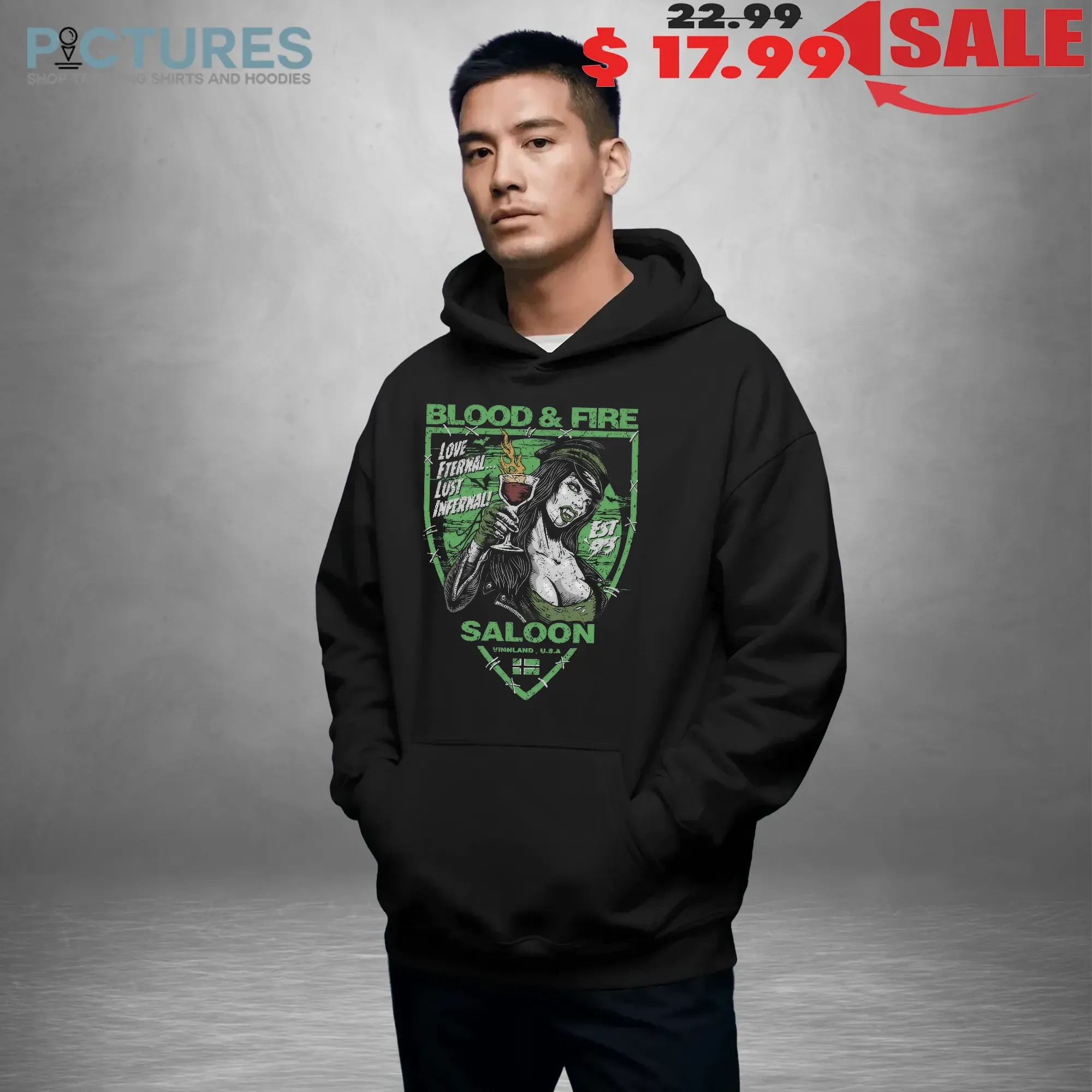 Type O Negative Blood & Fire Saloon Love Eternal Lus Infernal T Shirt