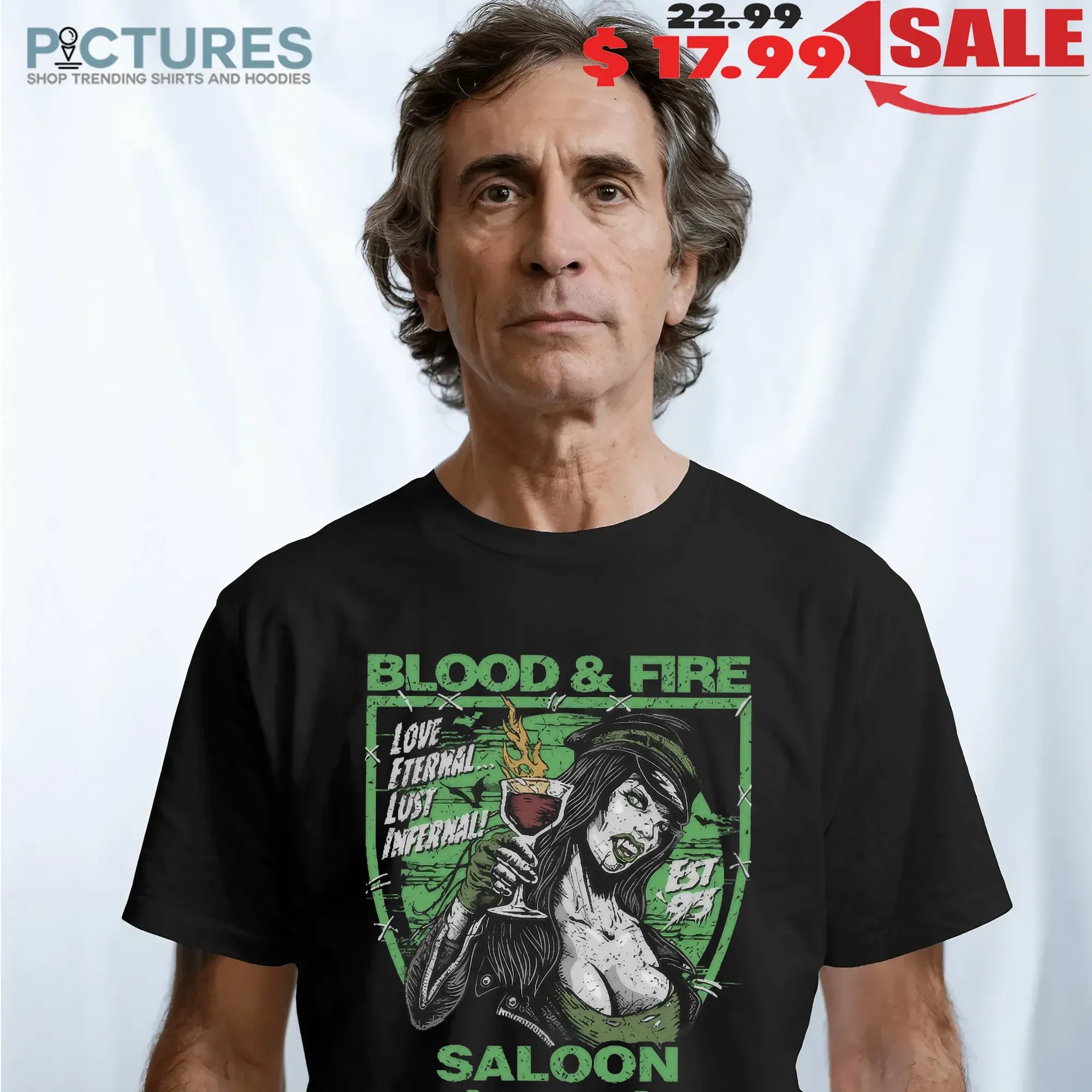 Type O Negative Blood & Fire Saloon Love Eternal Lus Infernal T Shirt